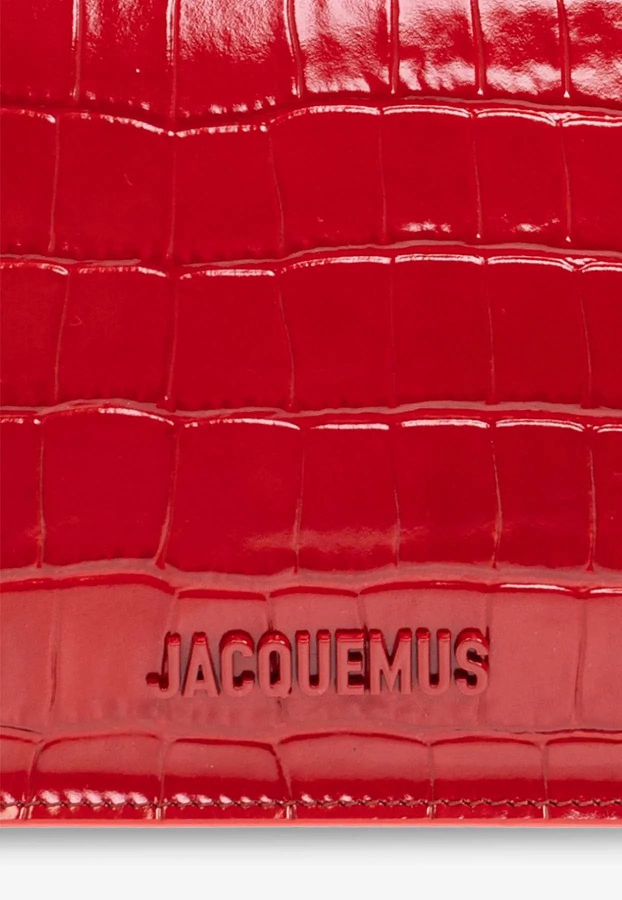 The Rond Carré Croc-Embossed Leather Clutch