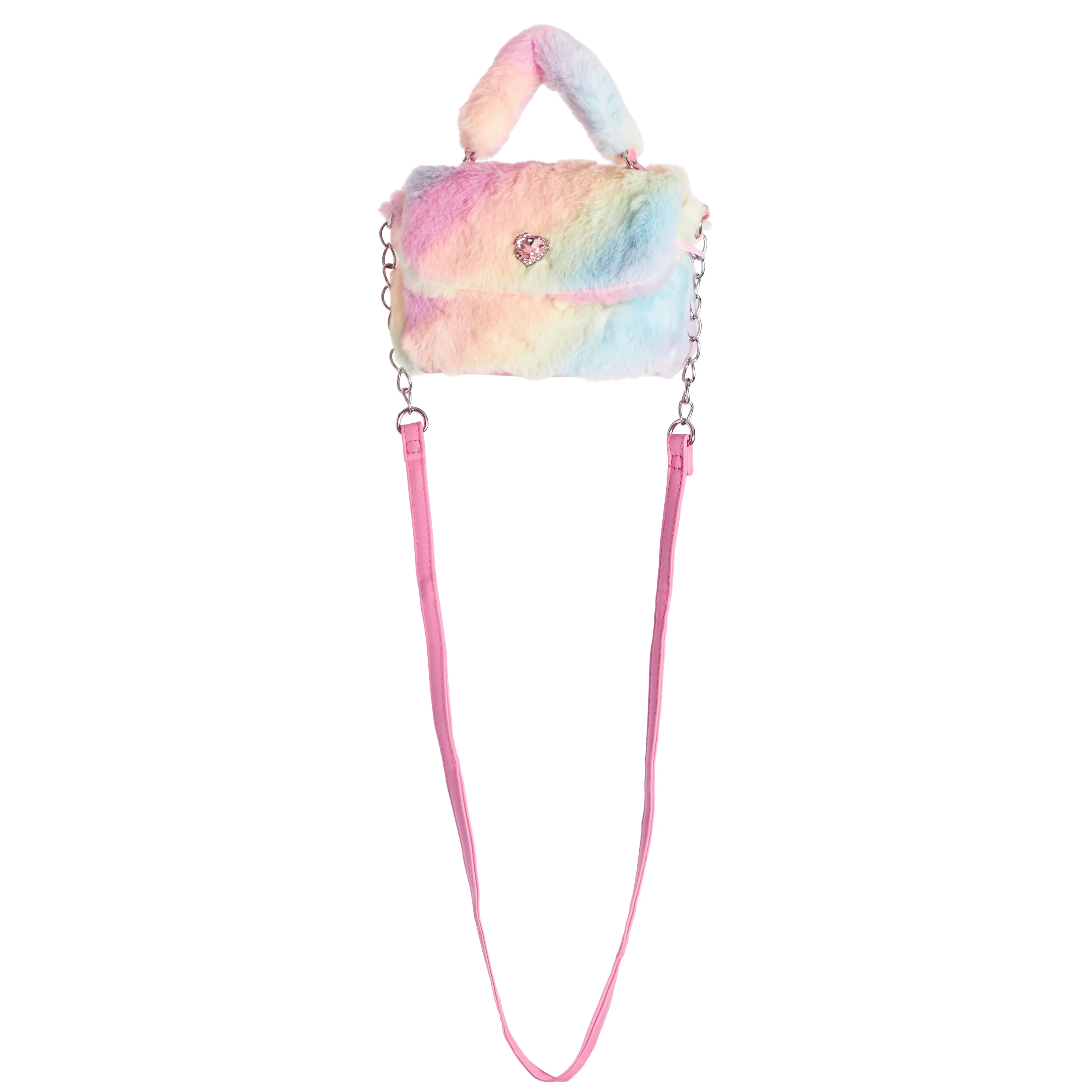 Tie Dye Faux Fur Crossbody