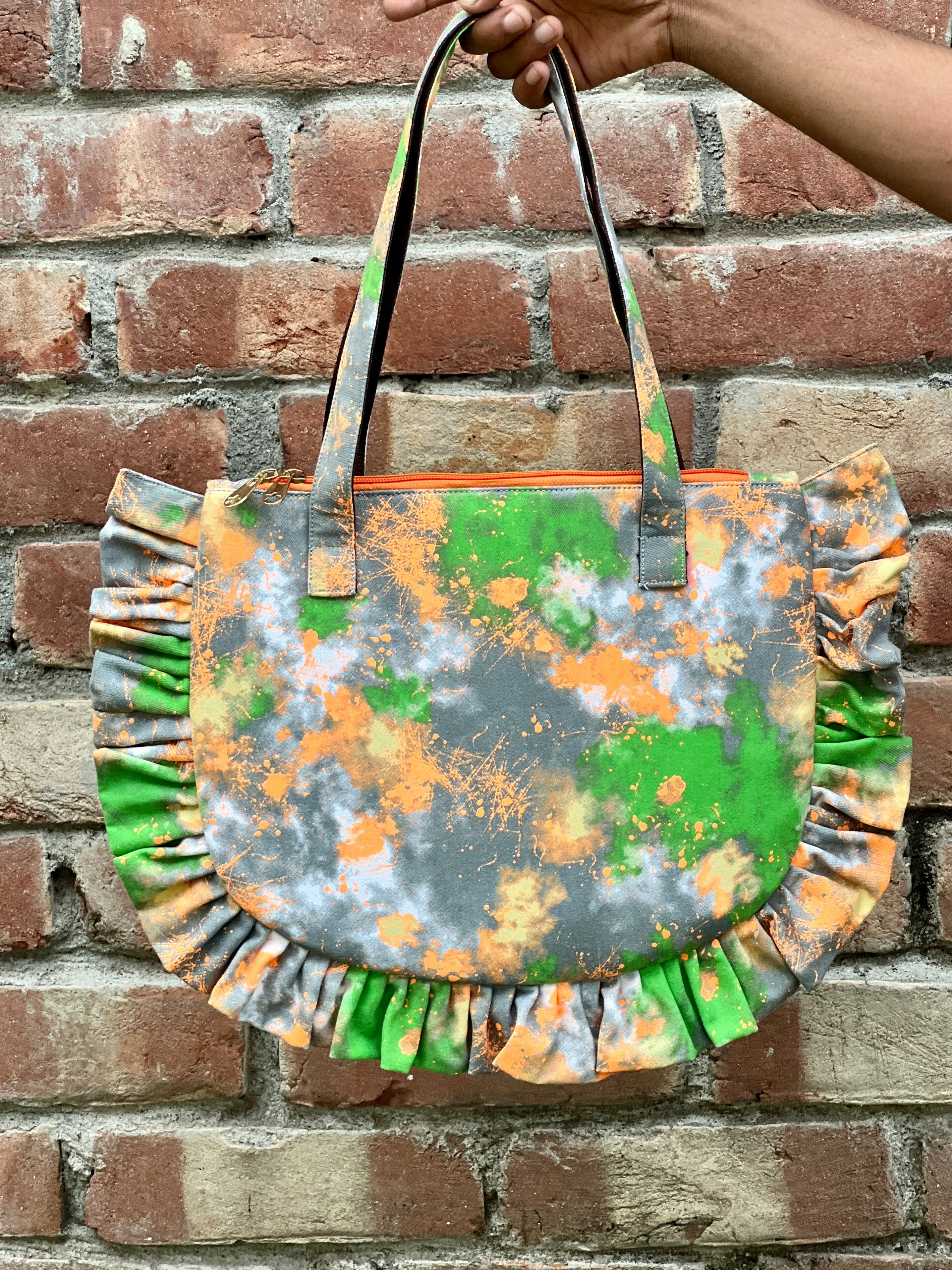 Tie Dye Multi Color  Farzana Tote Bag