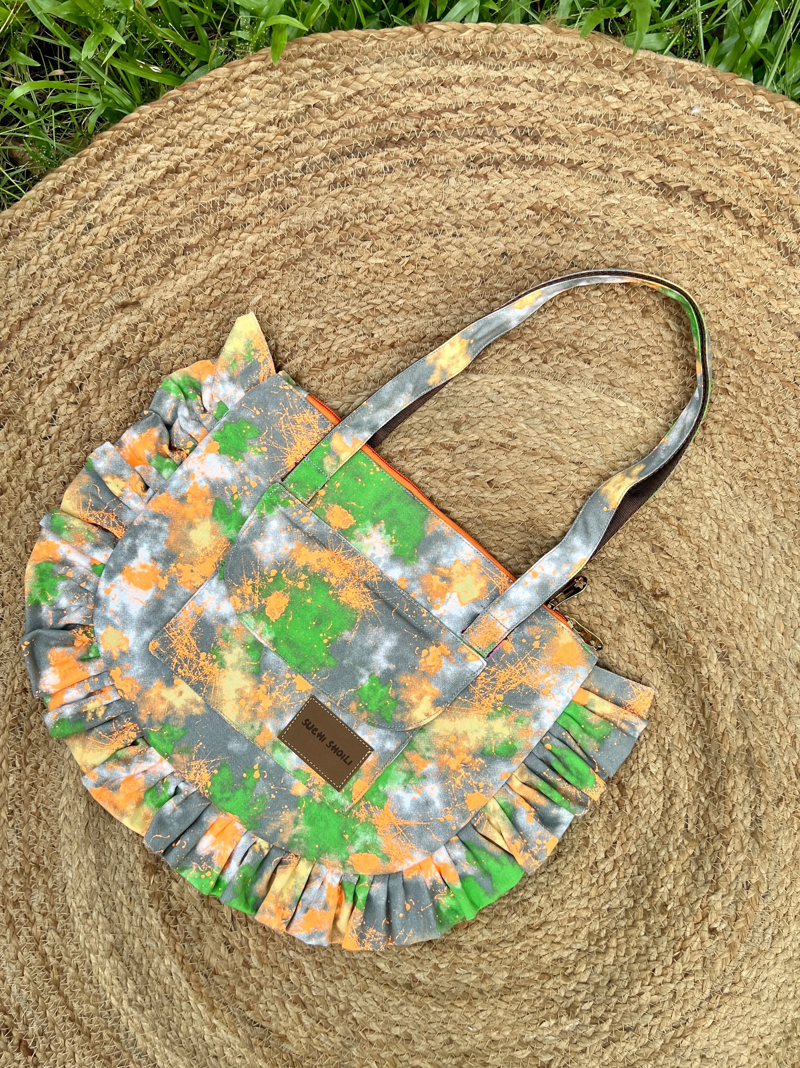 Tie Dye Multi Color  Farzana Tote Bag