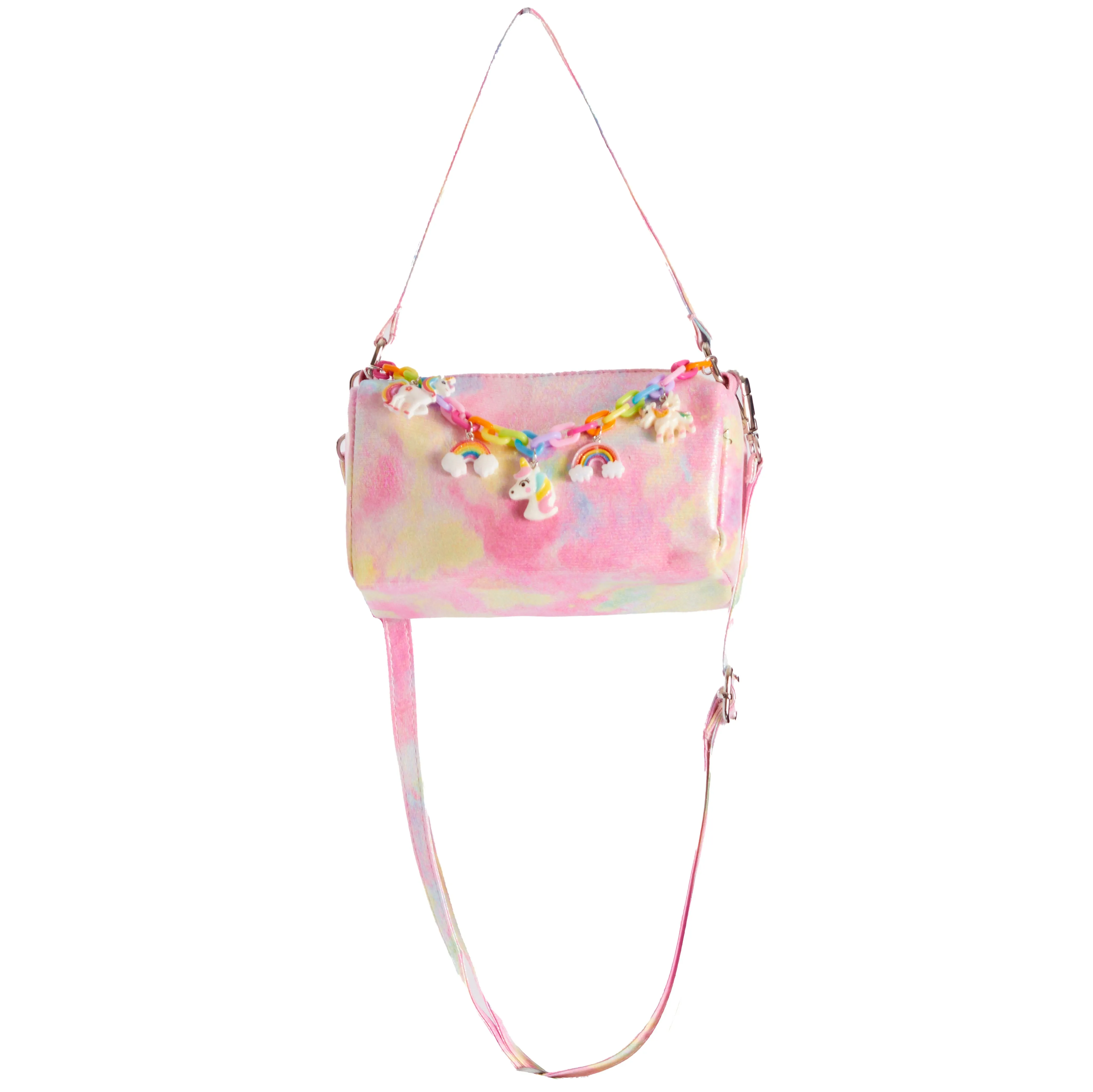 Tie Dye Rainbow Link Charm Bag