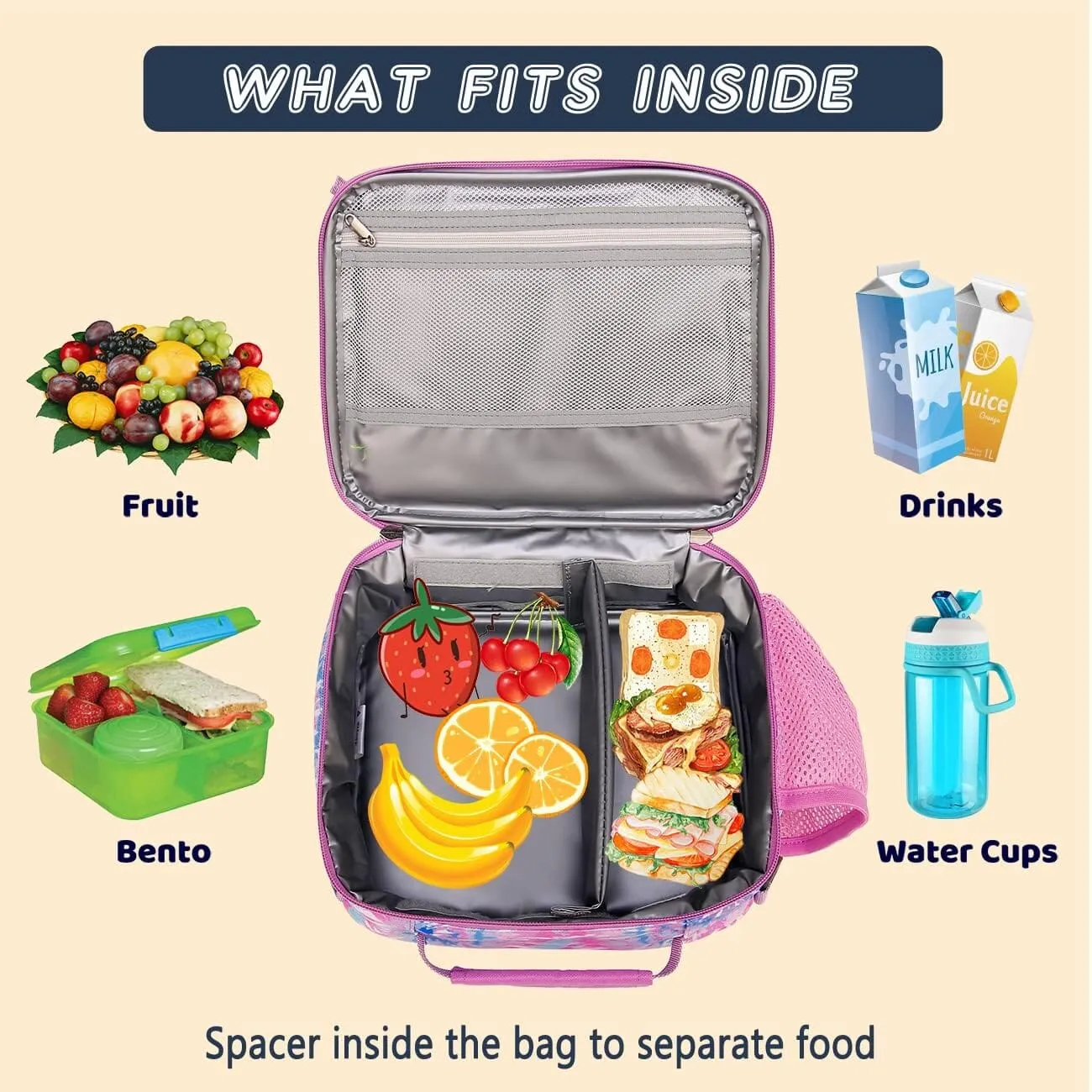 Tie Dye Swirl Pink Lunch Box