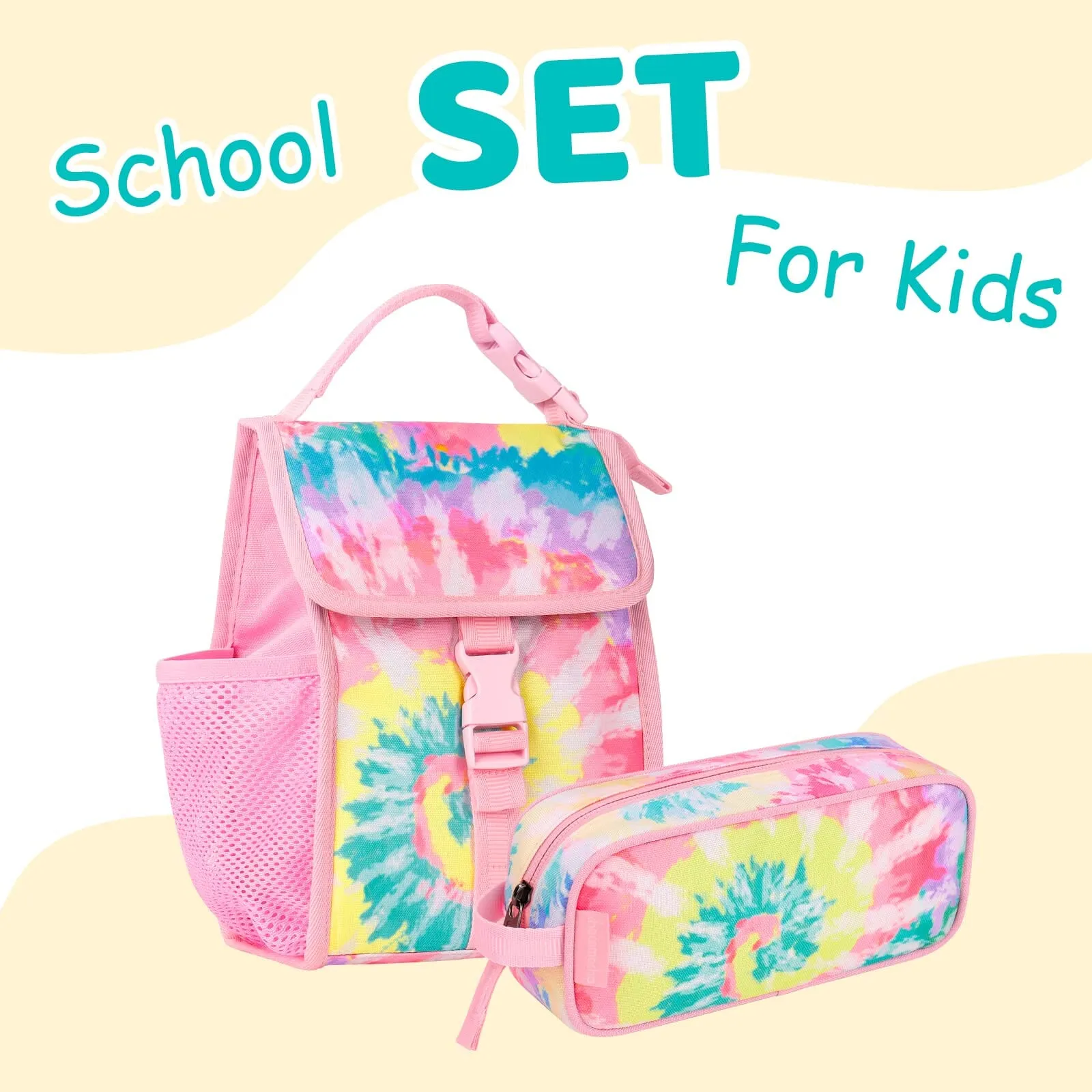 Tie Dye Swirl Rainbow Pencil Bag