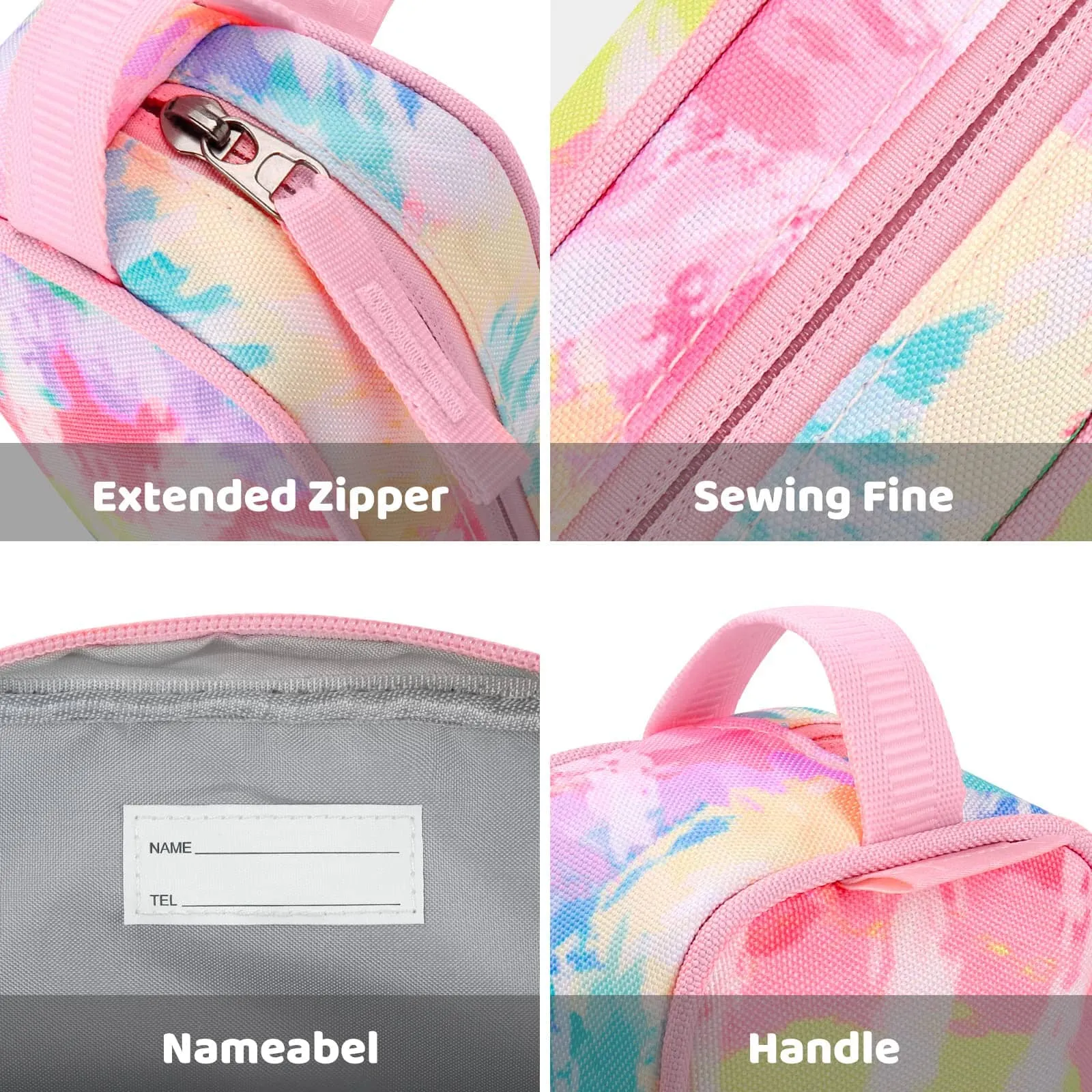 Tie Dye Swirl Rainbow Pencil Bag