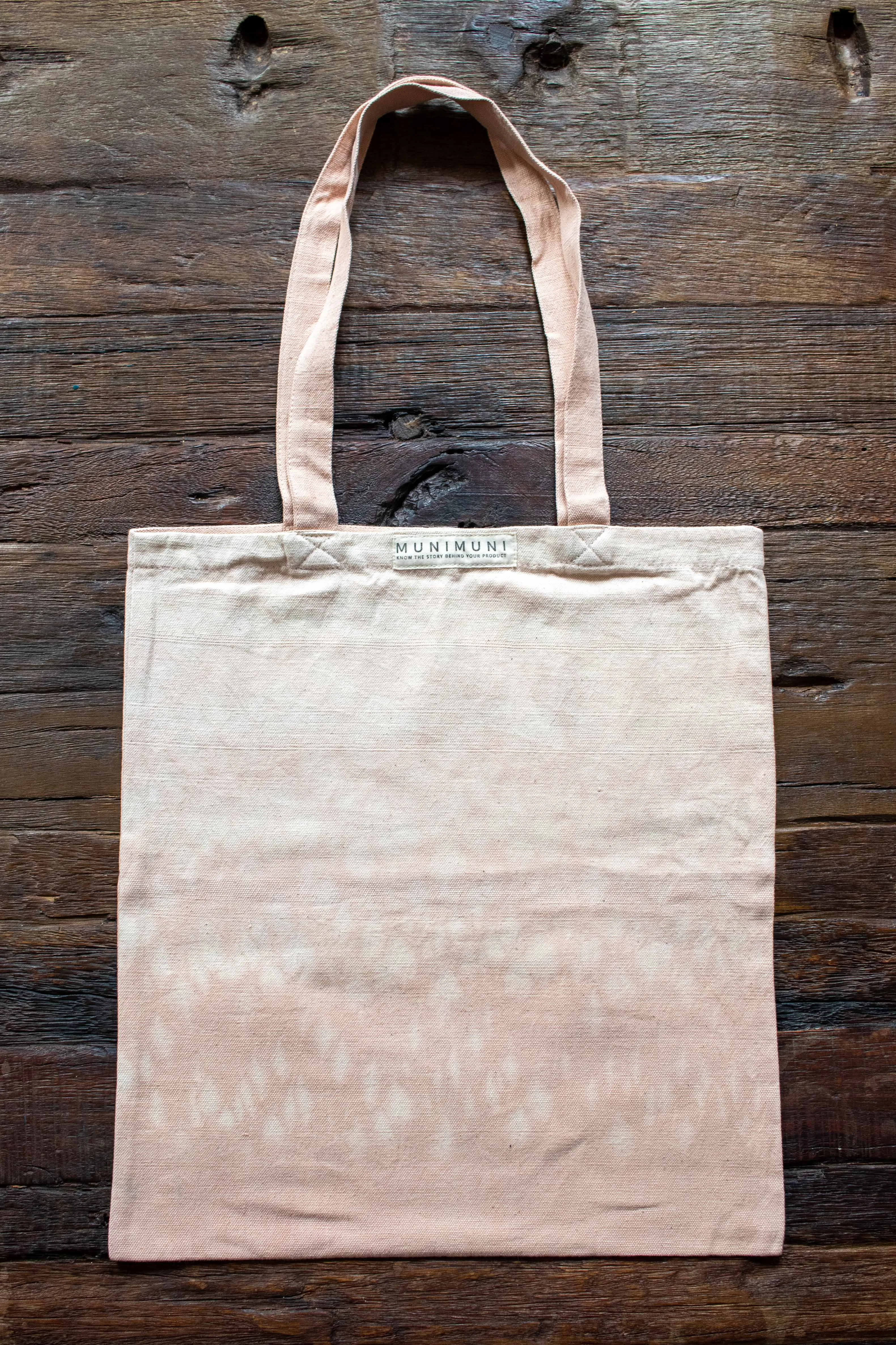 Tie Dye Tote Bag Small - Raindrop Light Pink