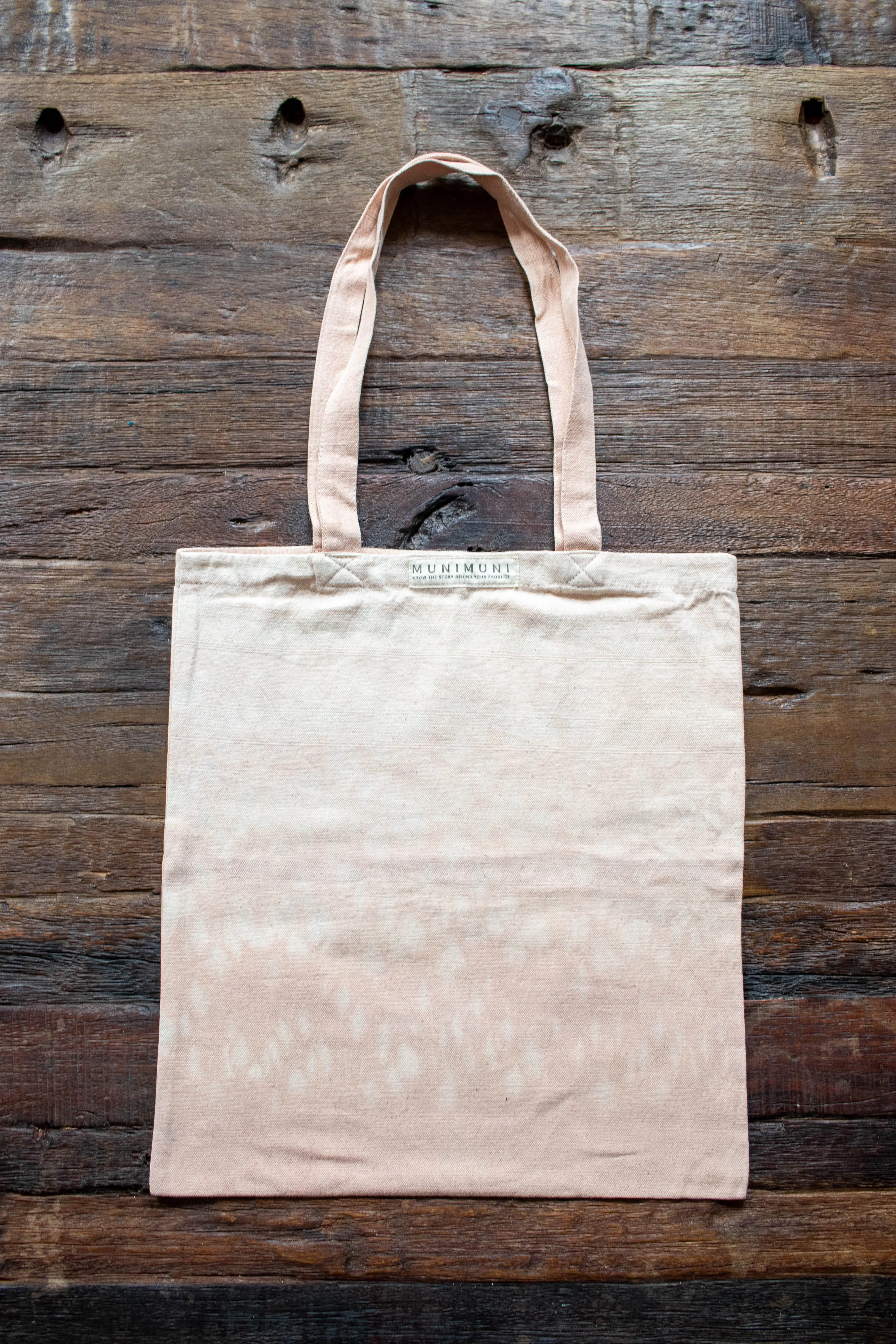Tie Dye Tote Bag Small - Raindrop Light Pink