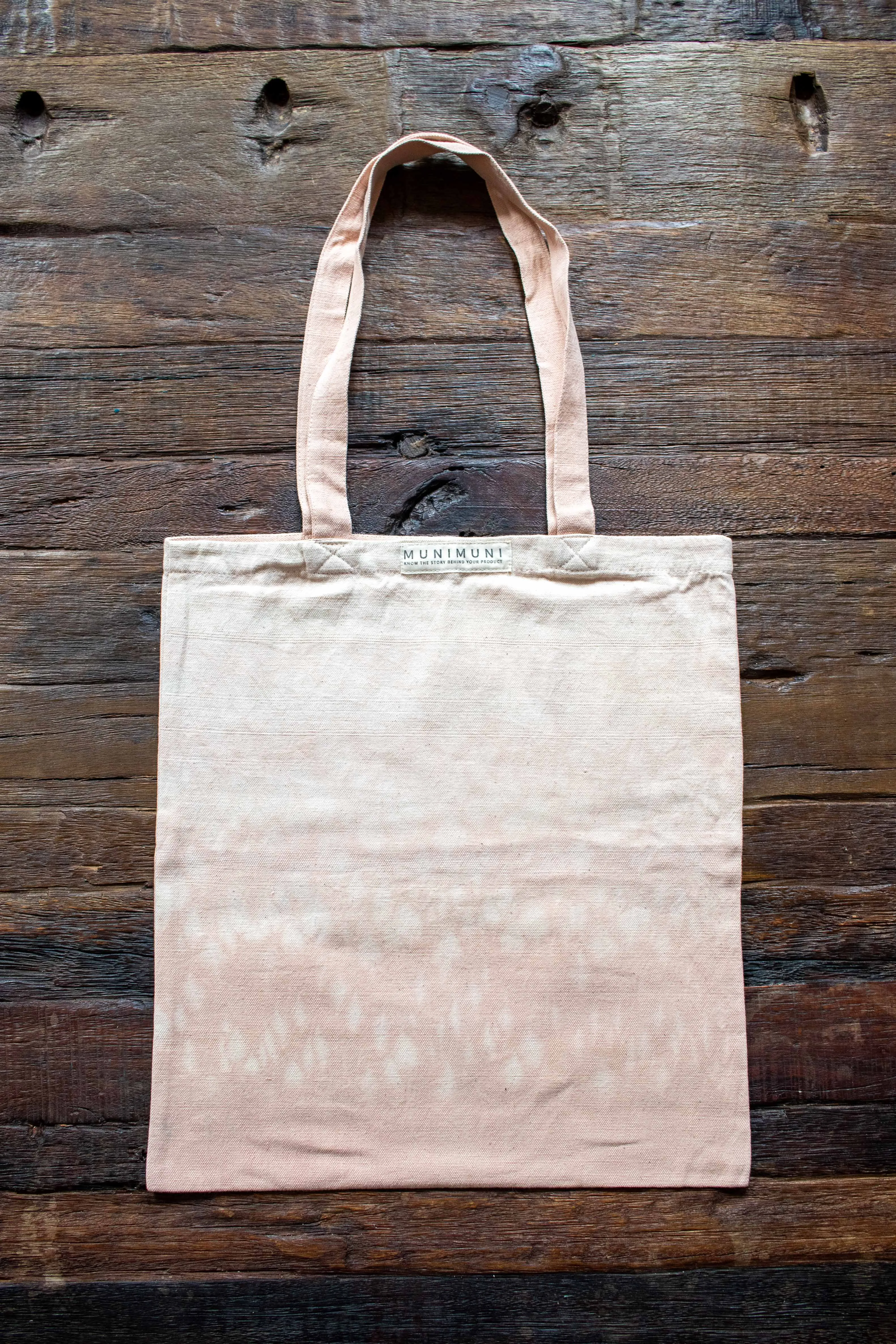 Tie Dye Tote Bag Small - Raindrop Light Pink