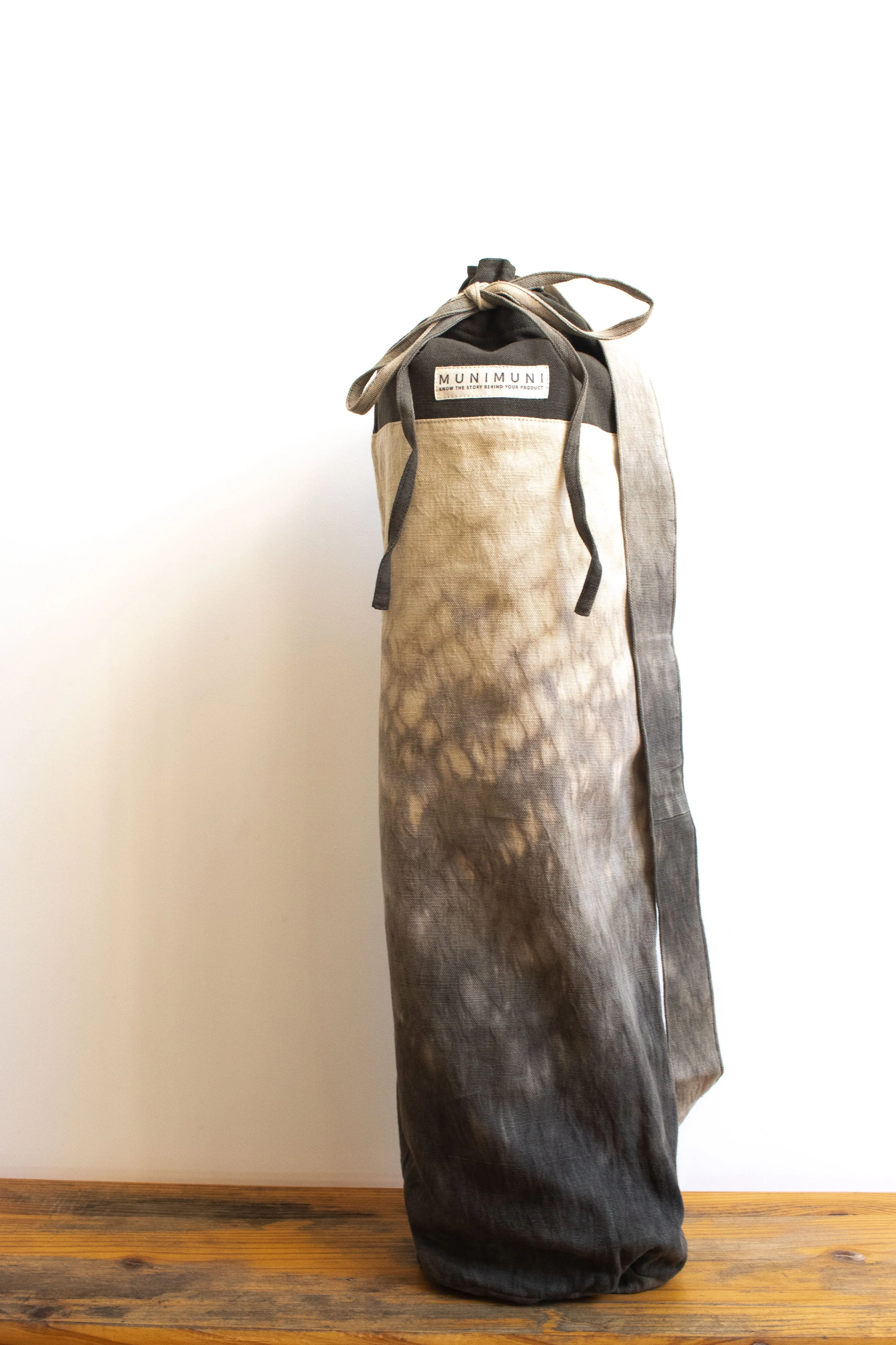 Tie Dye Yoga Mat Bag - Raindrop Gray/Green