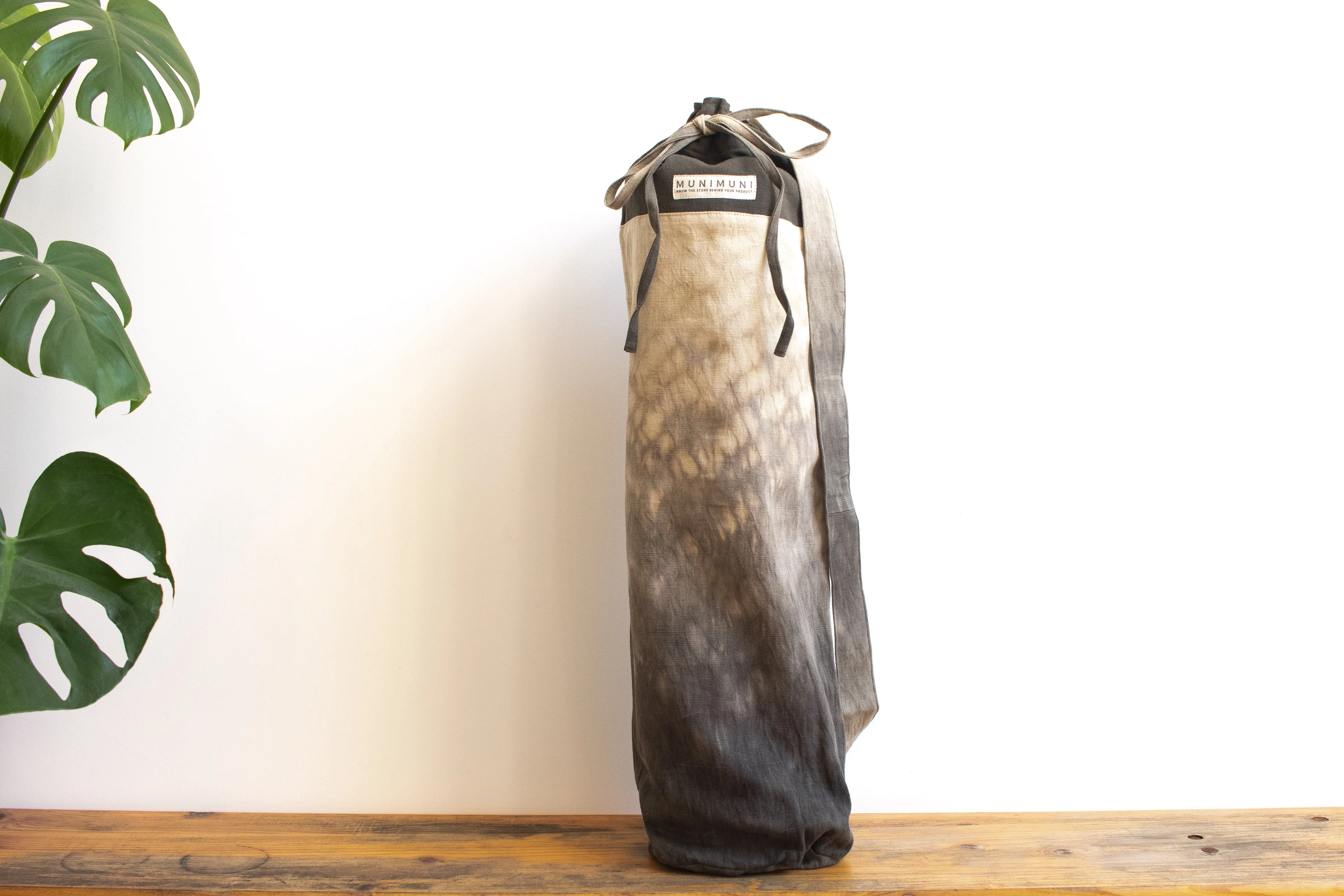 Tie Dye Yoga Mat Bag - Raindrop Gray/Green