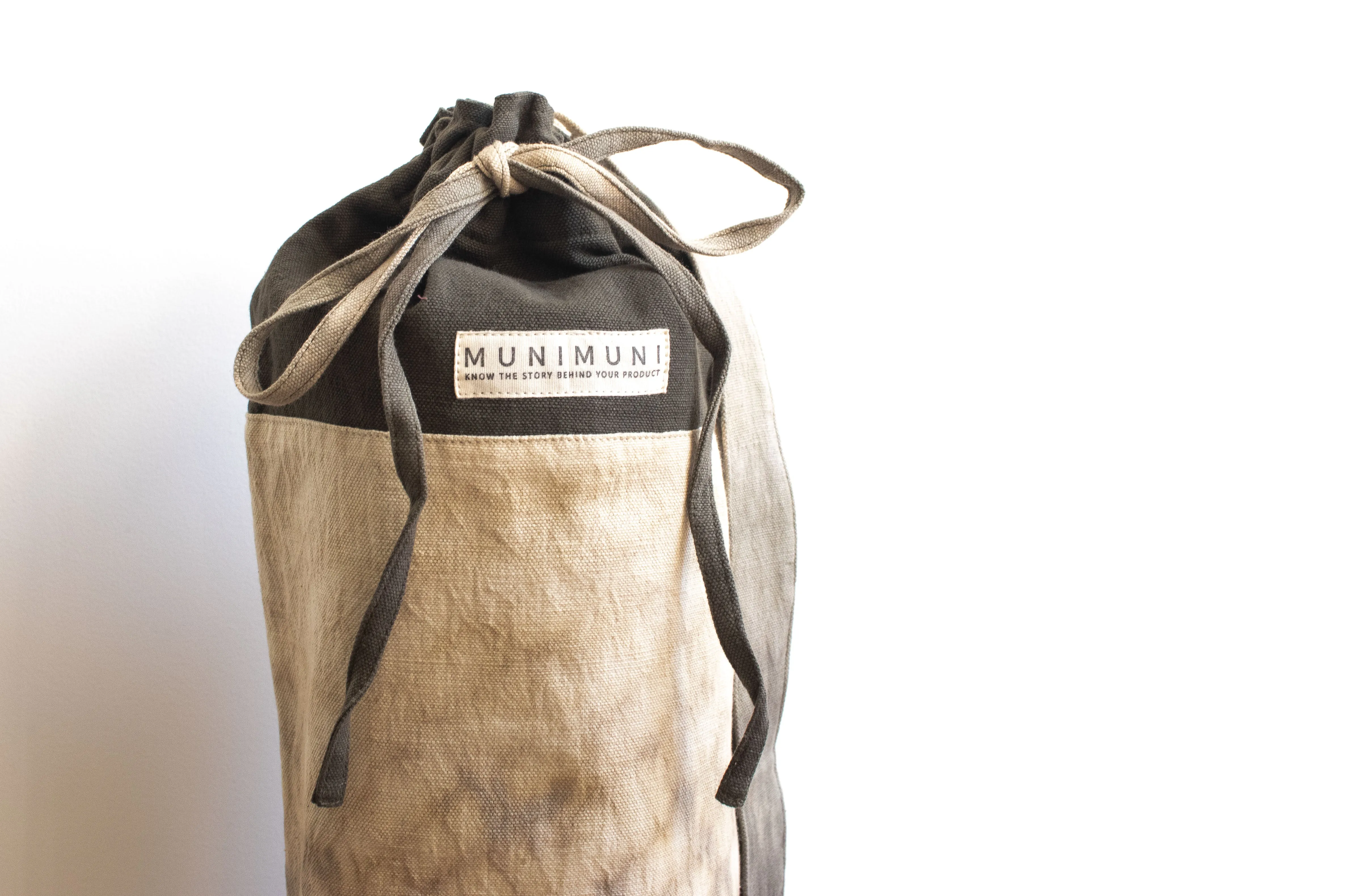Tie Dye Yoga Mat Bag - Raindrop Gray/Green