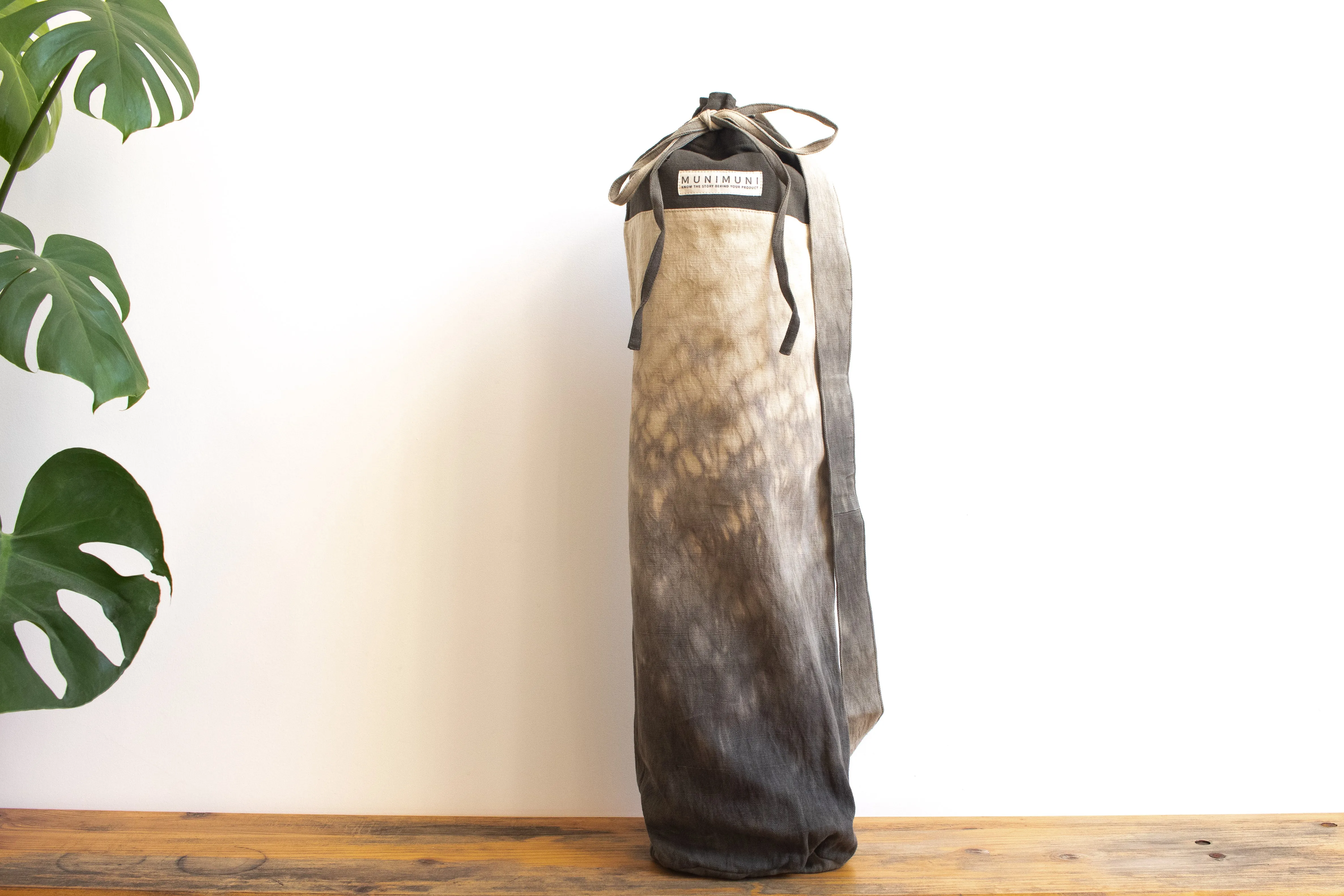 Tie Dye Yoga Mat Bag - Raindrop Gray/Green