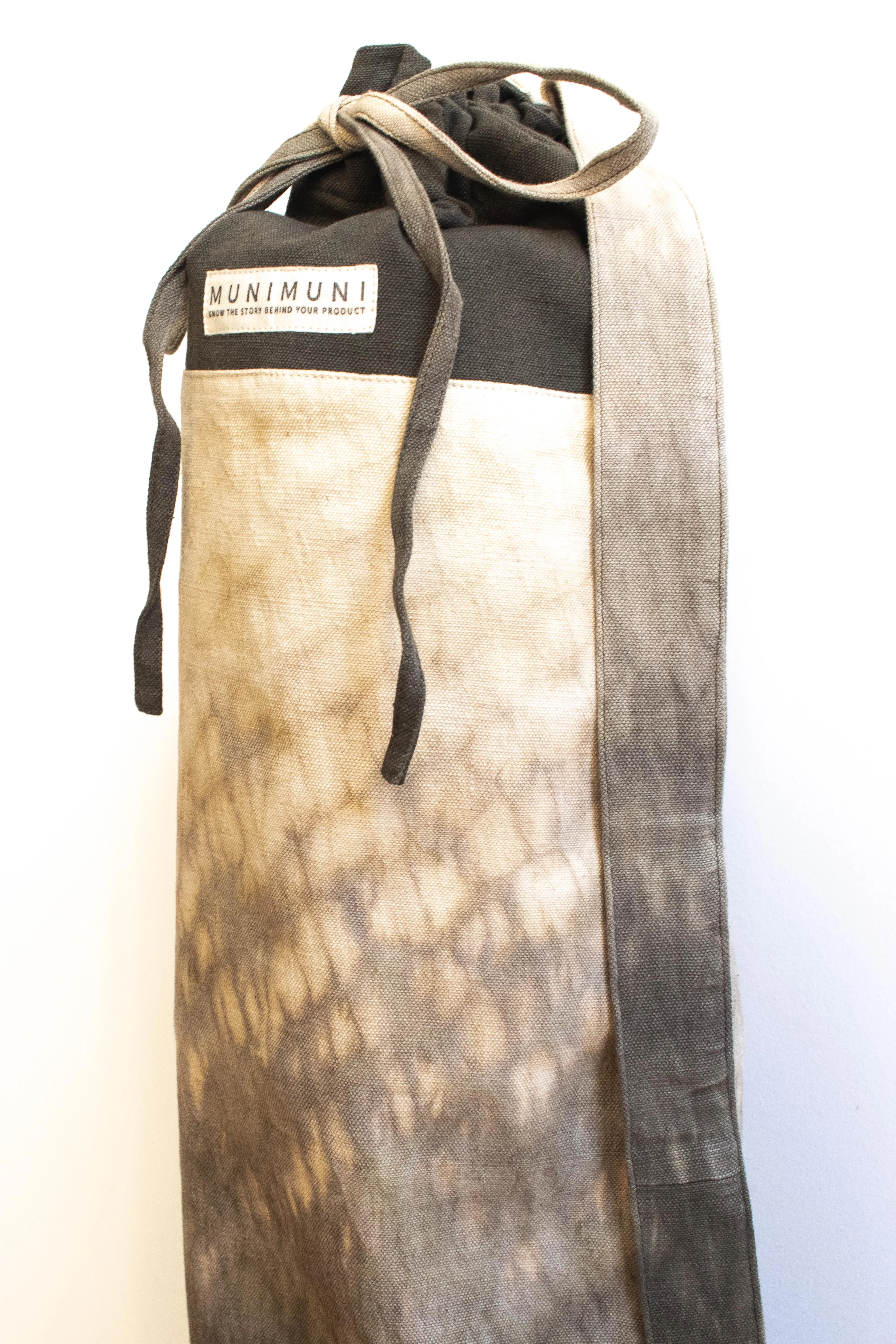 Tie Dye Yoga Mat Bag - Raindrop Gray/Green