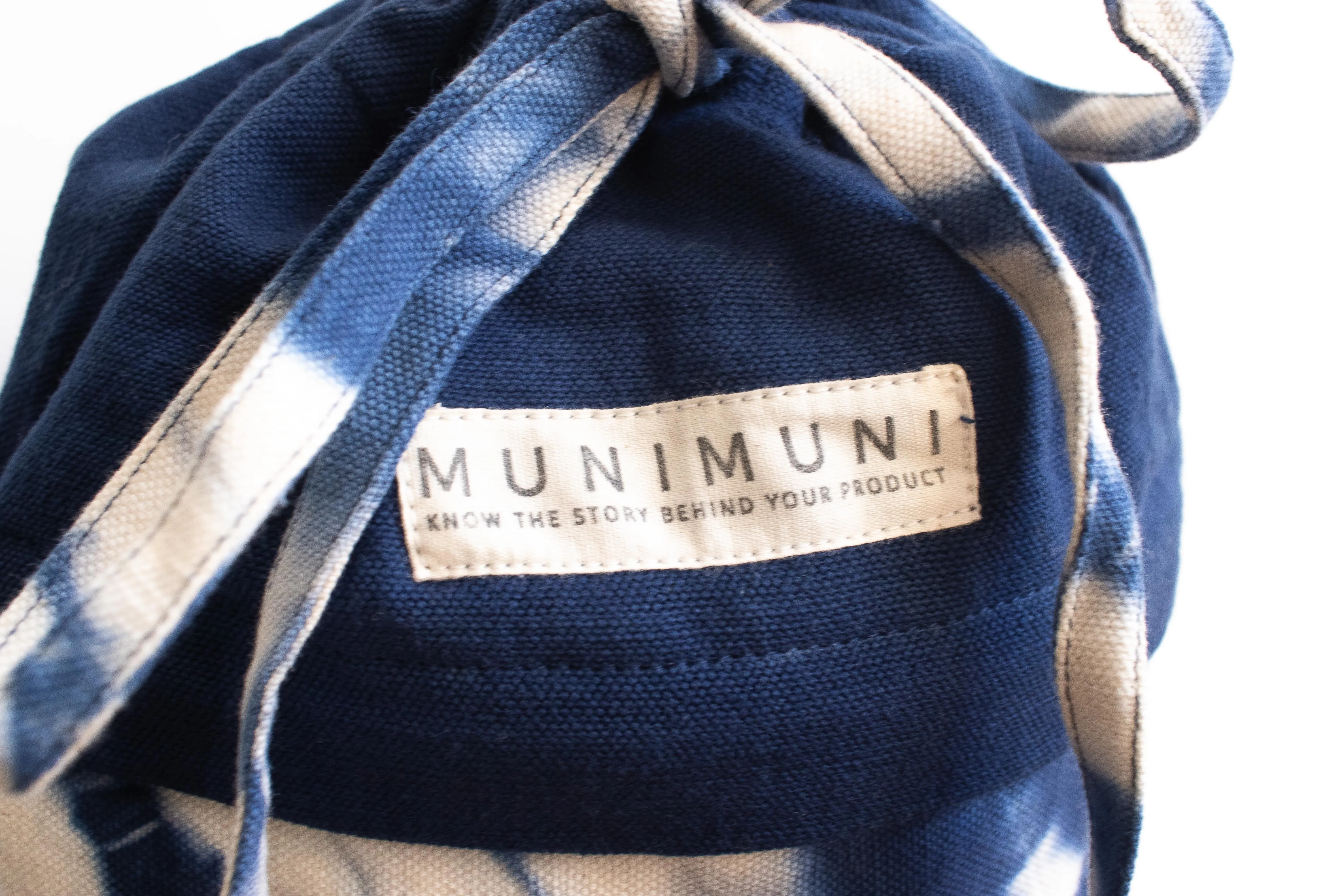 Tie Dye Yoga Mat Bag - ZigZag Indigo Blue
