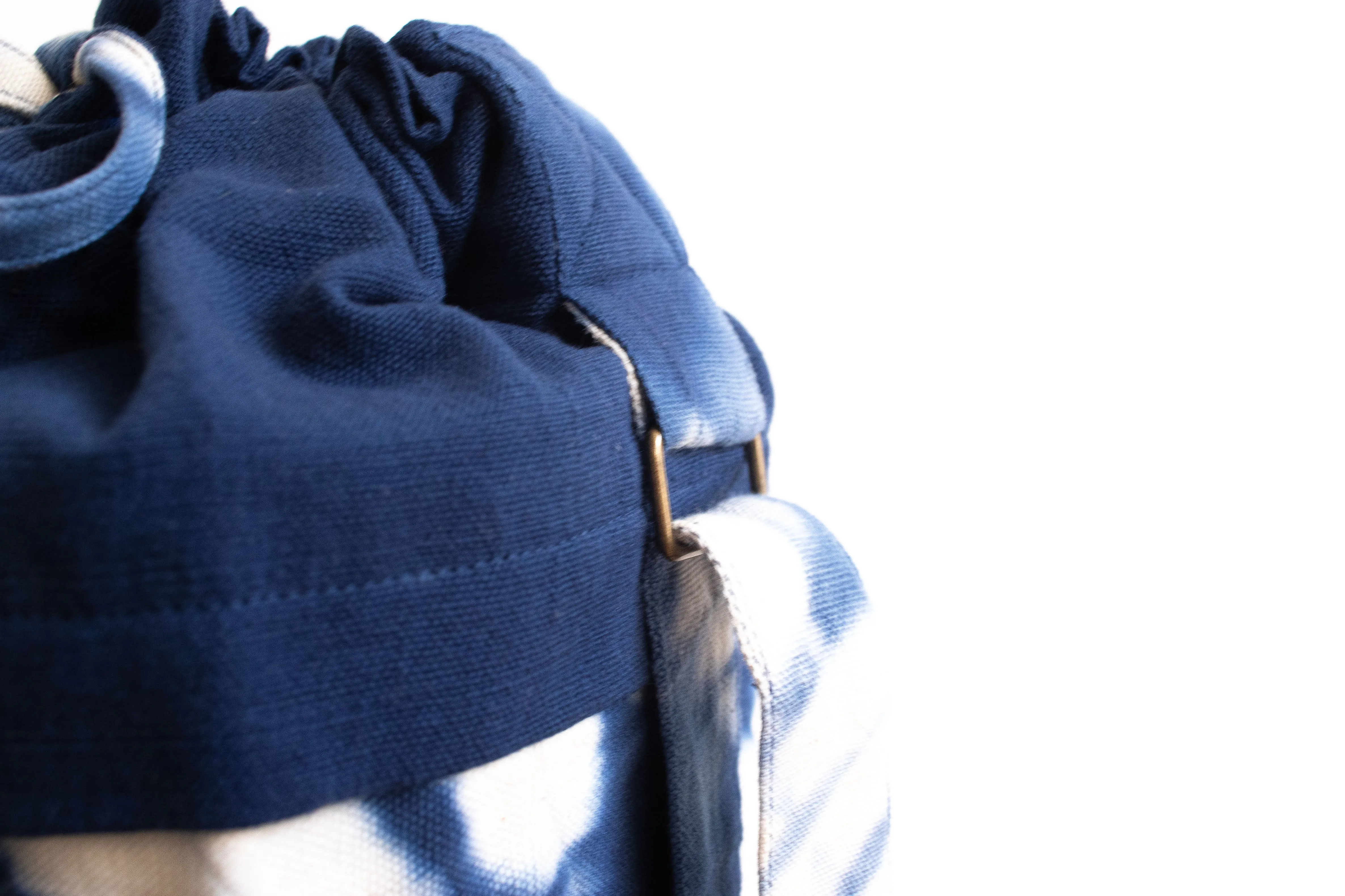 Tie Dye Yoga Mat Bag - ZigZag Indigo Blue