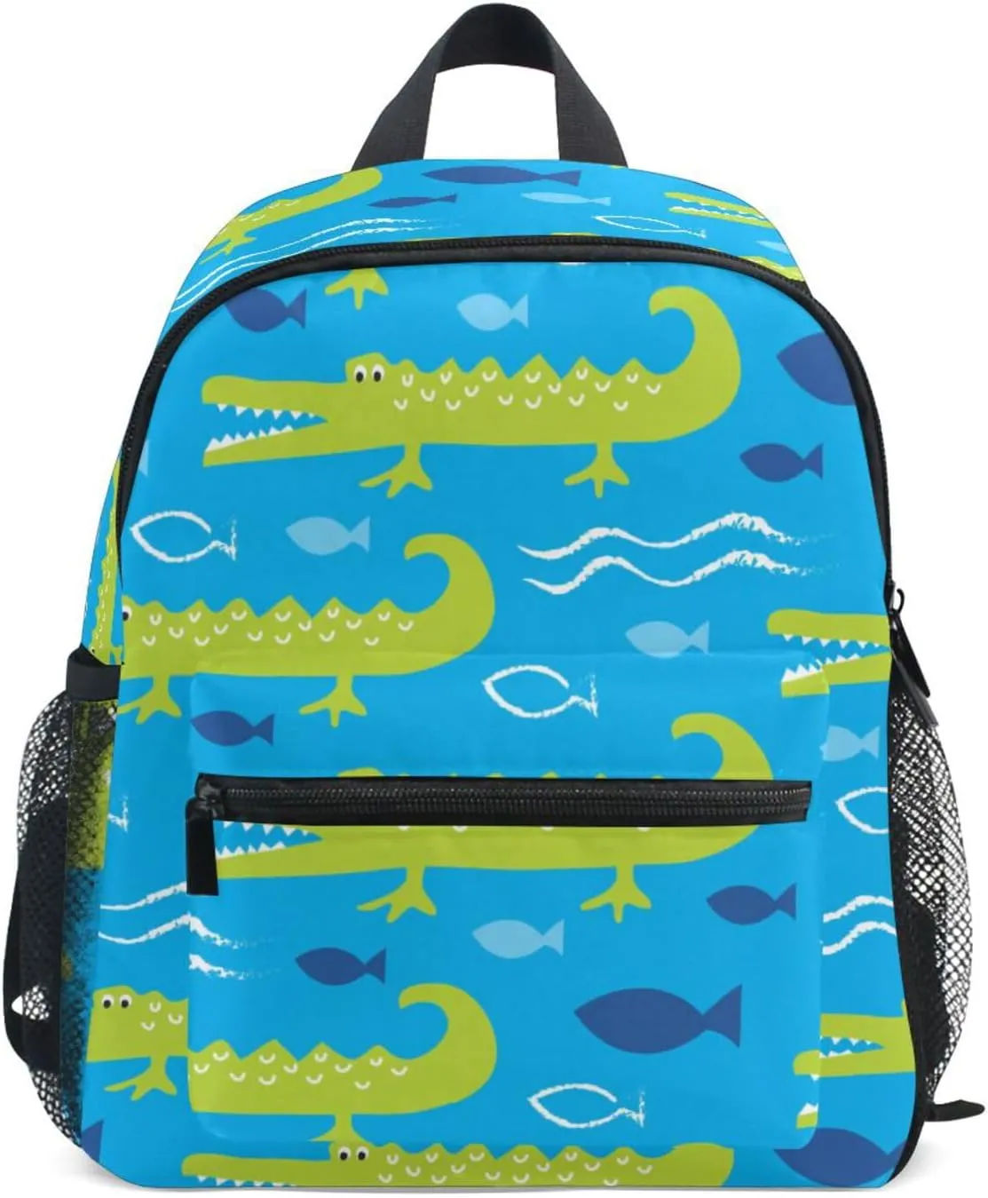Toddler Backpack for Boys Girls Alligator Crocodile Pattern Preschool Kindergarten Schoolbag Mini Book Bag For School Travel S