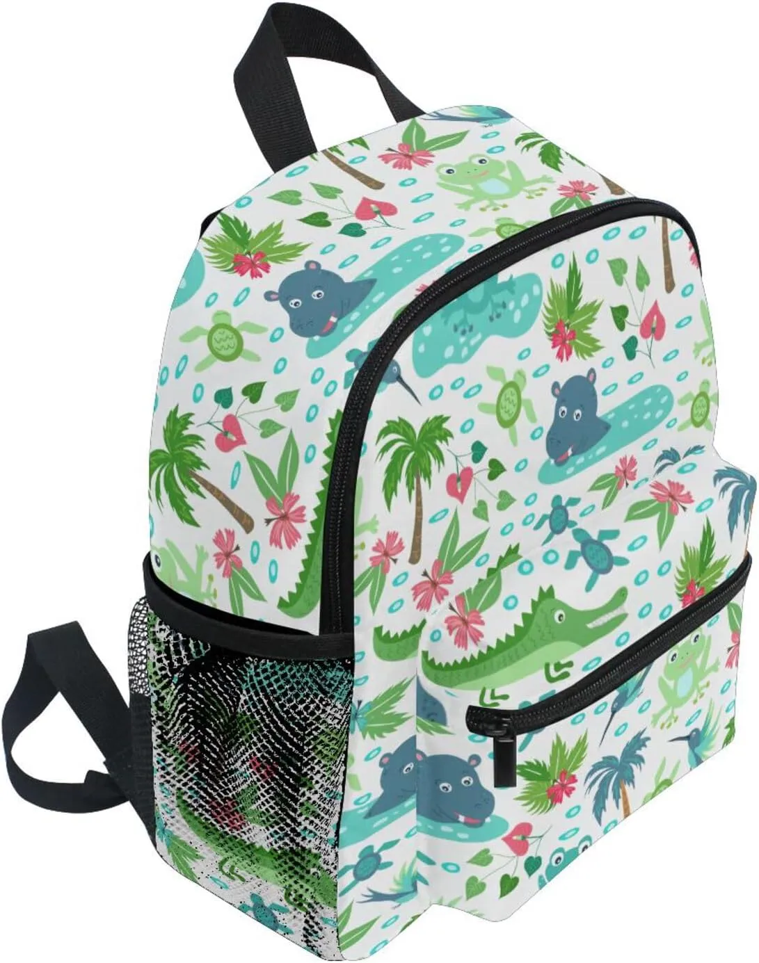 Toddler Backpack for Boys Girls Cute Frog Turtle Crocodile Preschool Kindergarten Schoolbag Mini Book Bag For School Travel S