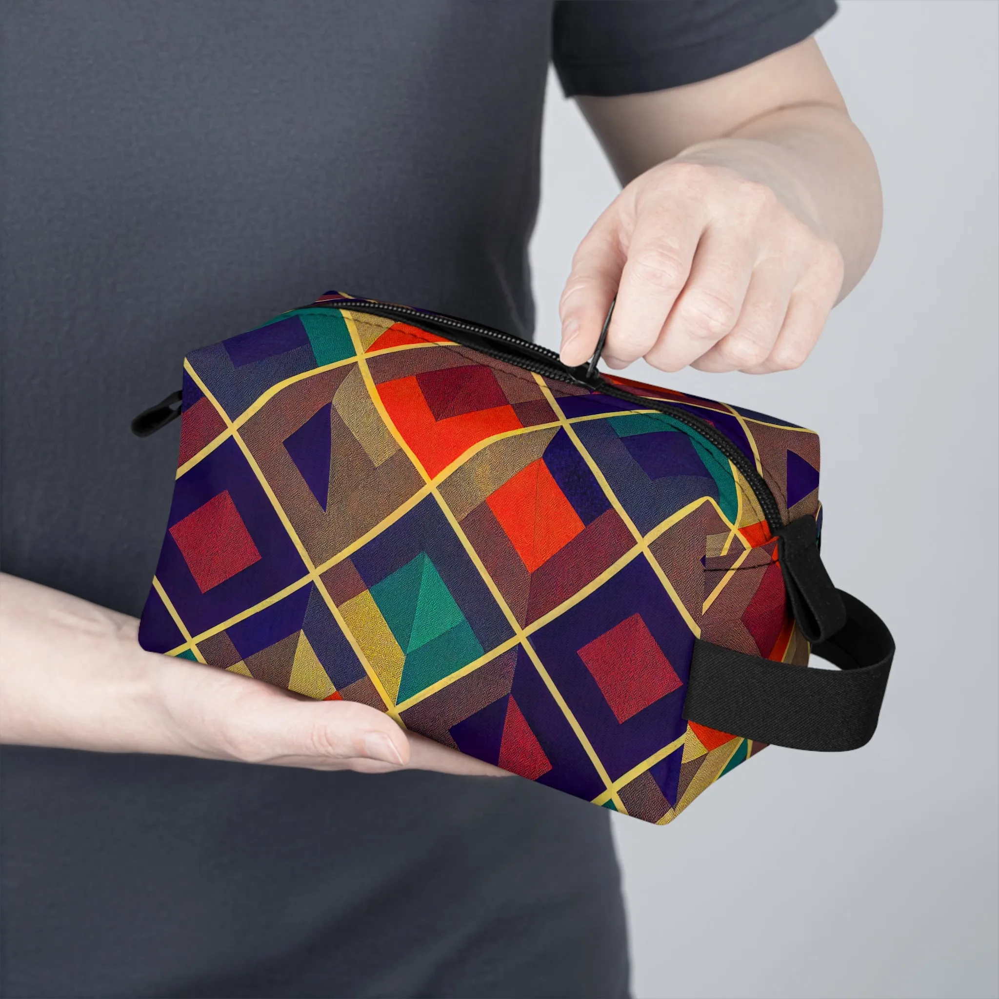 Toiletry Bag - Herringbone Kaleidoscope