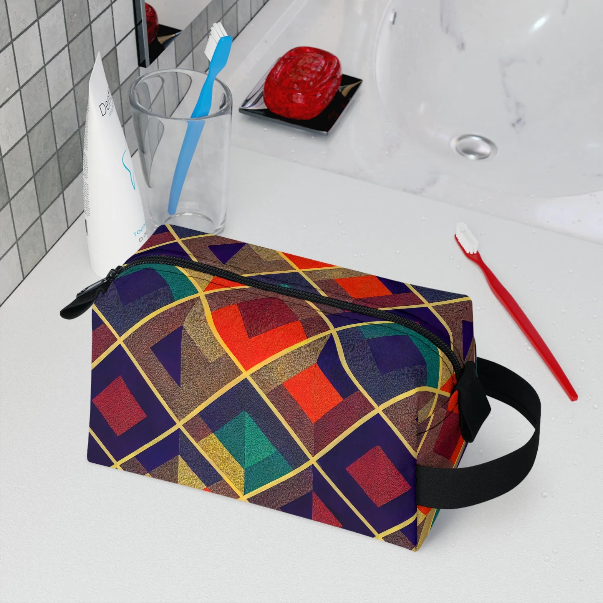 Toiletry Bag - Herringbone Kaleidoscope