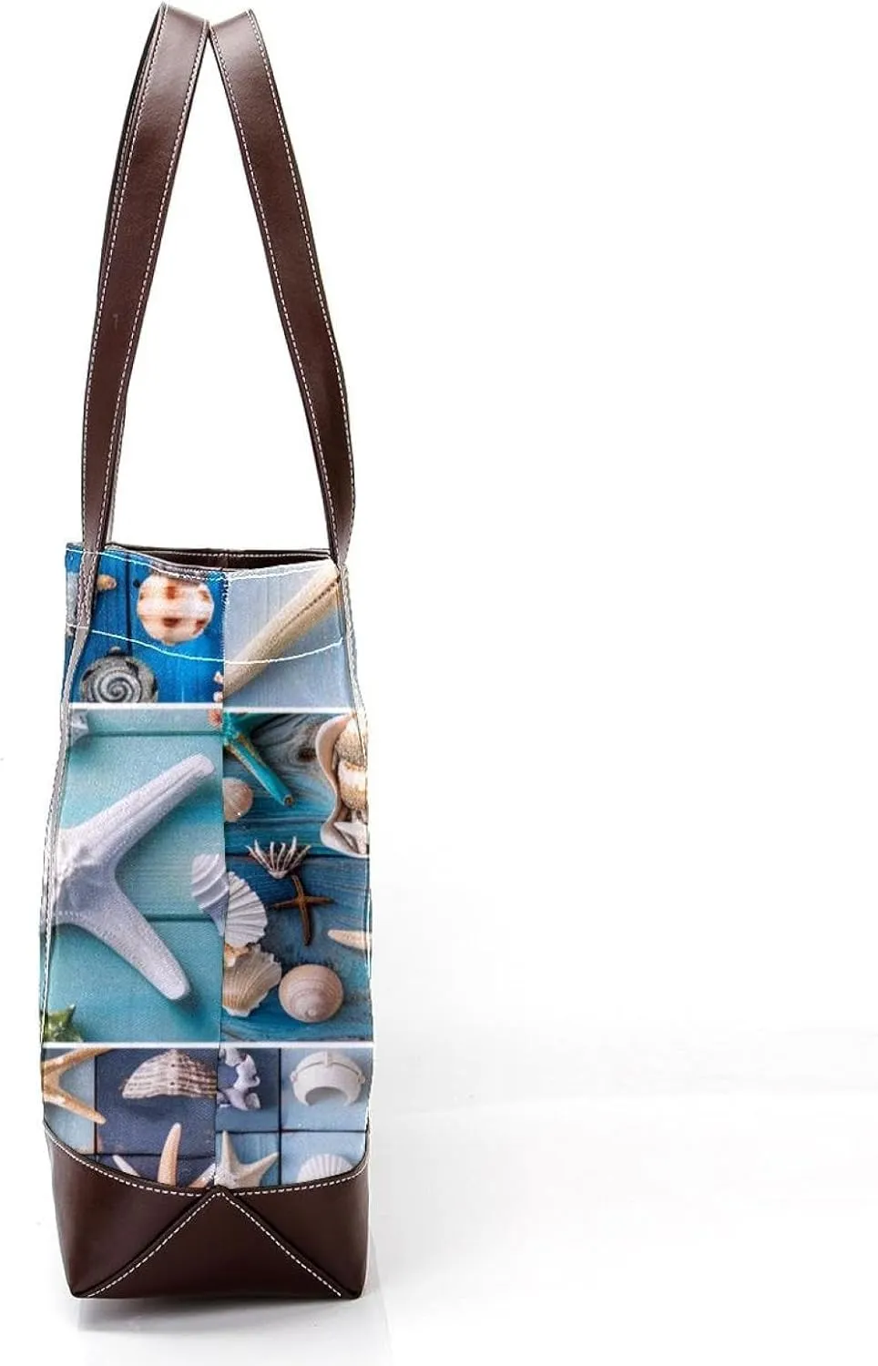 Tote Bag for Women, Large Tote Bags for Women, Tote Bag with Zipper, Summer Nautical Anchor Starfish, Totes for Women