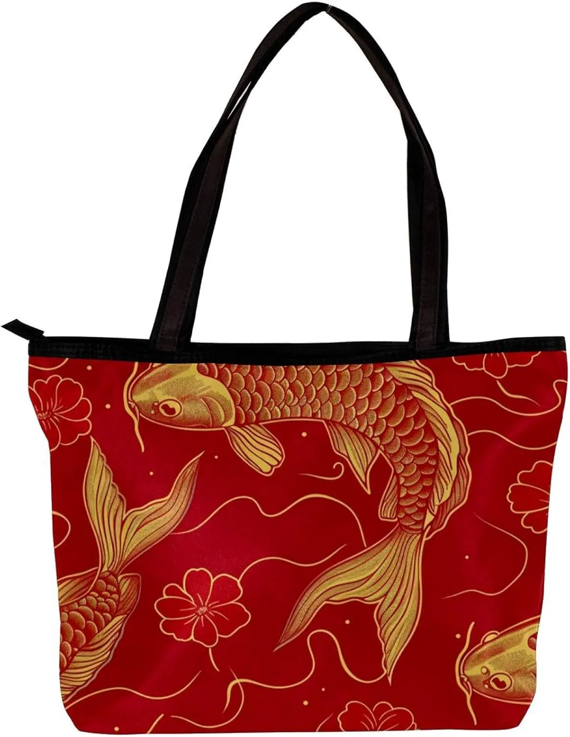 Tote Bag, Large Tote Bag, Women's Tote Handbags, Red Heart Valentine, Tote Bags Women