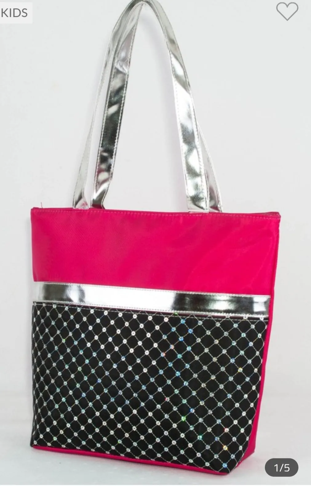 TOTE BAG WITH SEQUIN QUILTED PATTERN