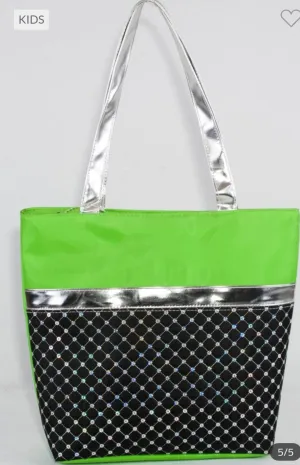 TOTE BAG WITH SEQUIN QUILTED PATTERN