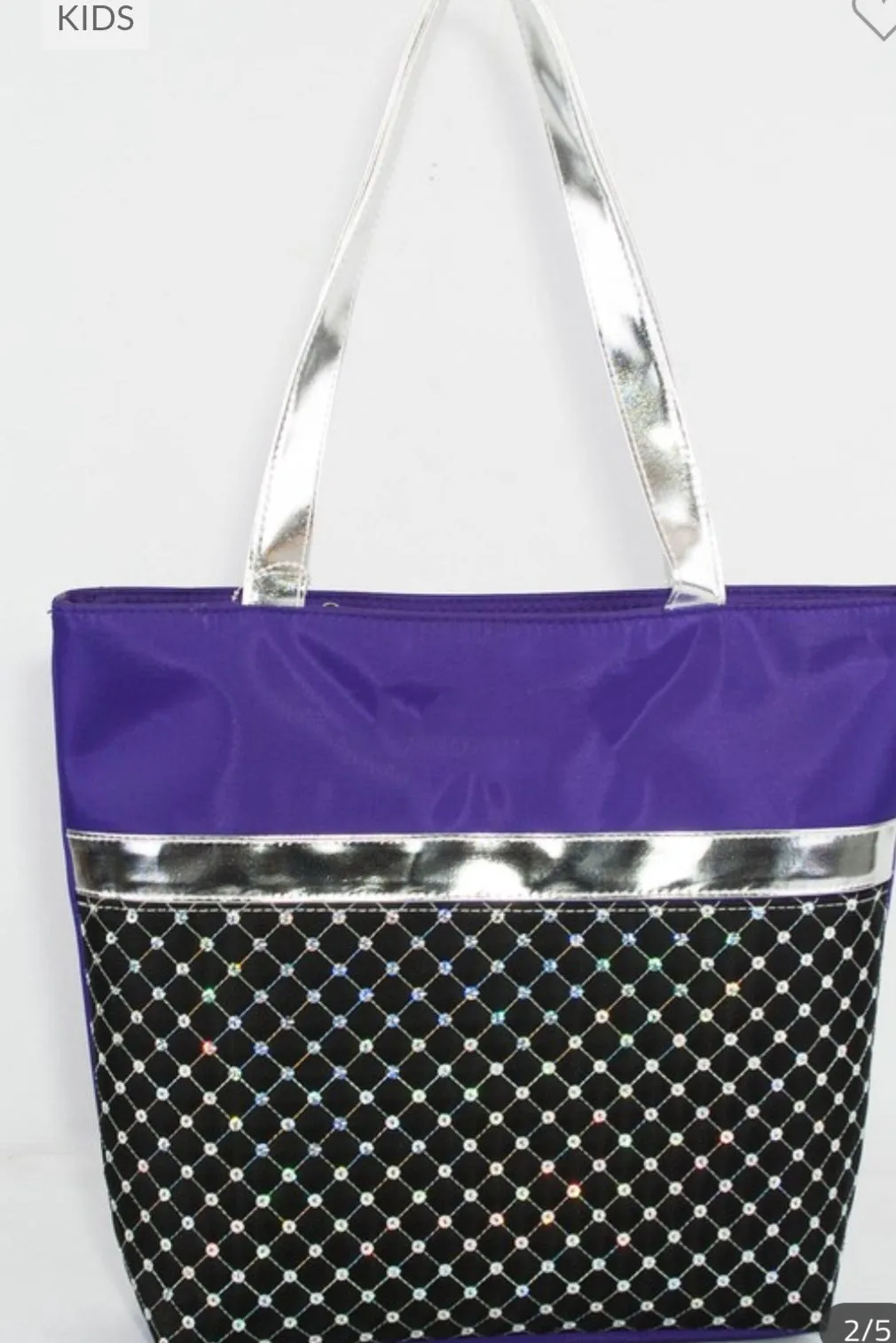 TOTE BAG WITH SEQUIN QUILTED PATTERN