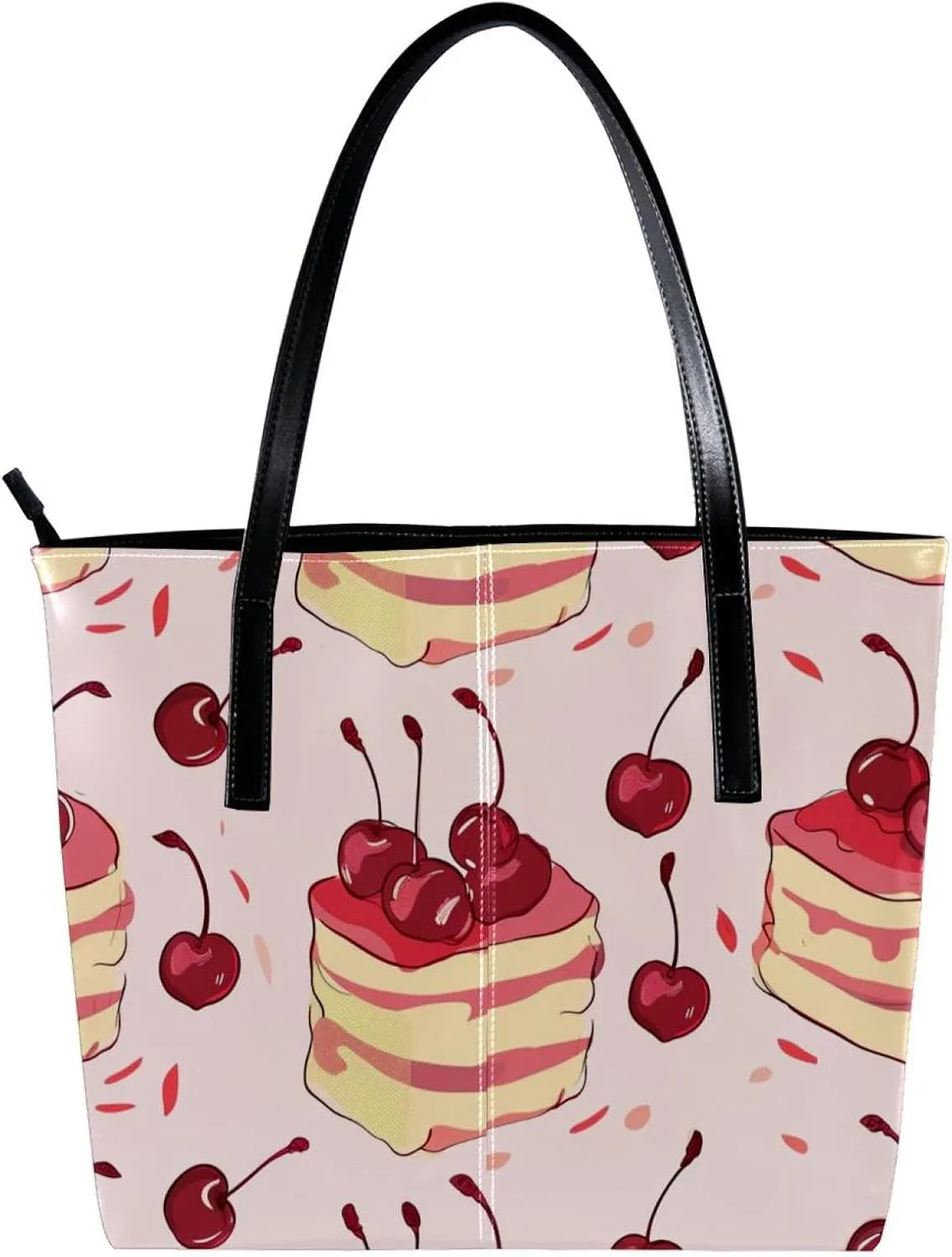 Tote Bags, Large Tote Bags for Women, Women's Tote Handbags, Cow Pig Fox Sheep Cartoon Lovely Animal, Tote Bags for Women