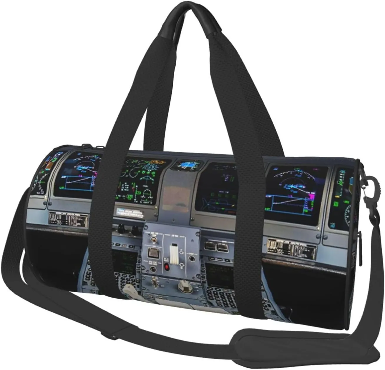 Travel Duffle Bag for Men Women, Airplane Cockpit Duffle Bags for Sport Gym Overnight Luggage