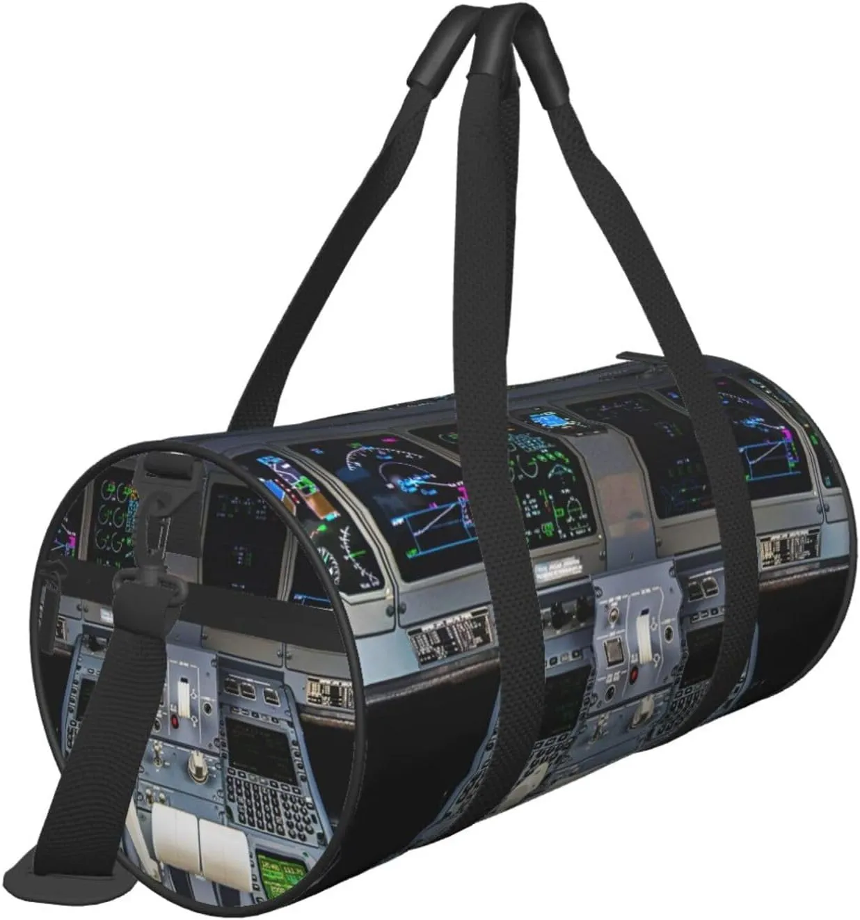 Travel Duffle Bag for Men Women, Airplane Cockpit Duffle Bags for Sport Gym Overnight Luggage