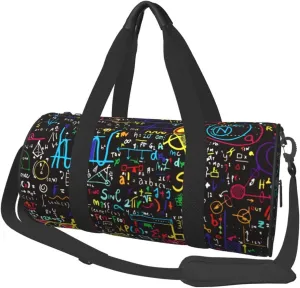 Travel Duffle Bag for Men Women, Algebra Physical Formulas Duffle Bags for Sport Gym Overnight Luggage
