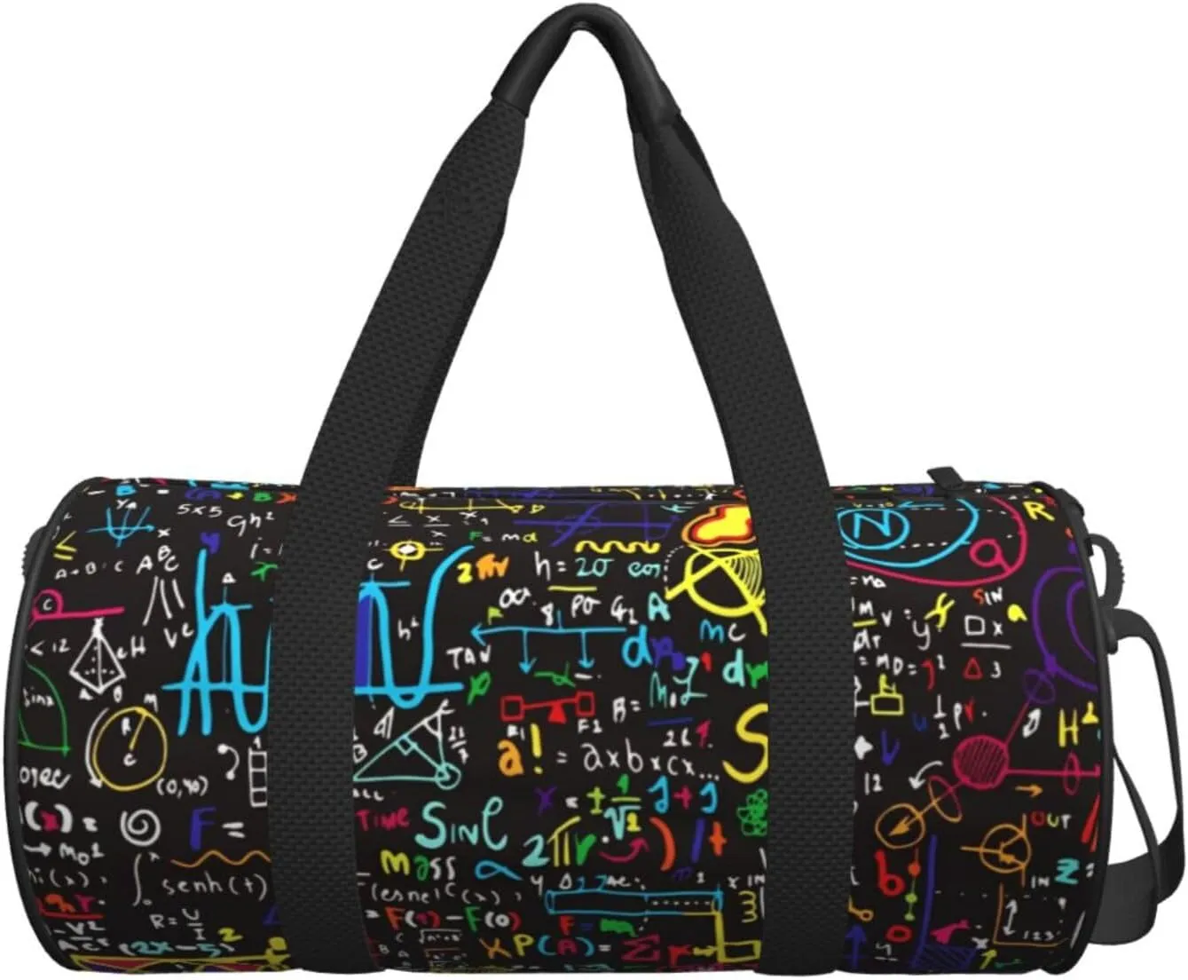 Travel Duffle Bag for Men Women, Algebra Physical Formulas Duffle Bags for Sport Gym Overnight Luggage