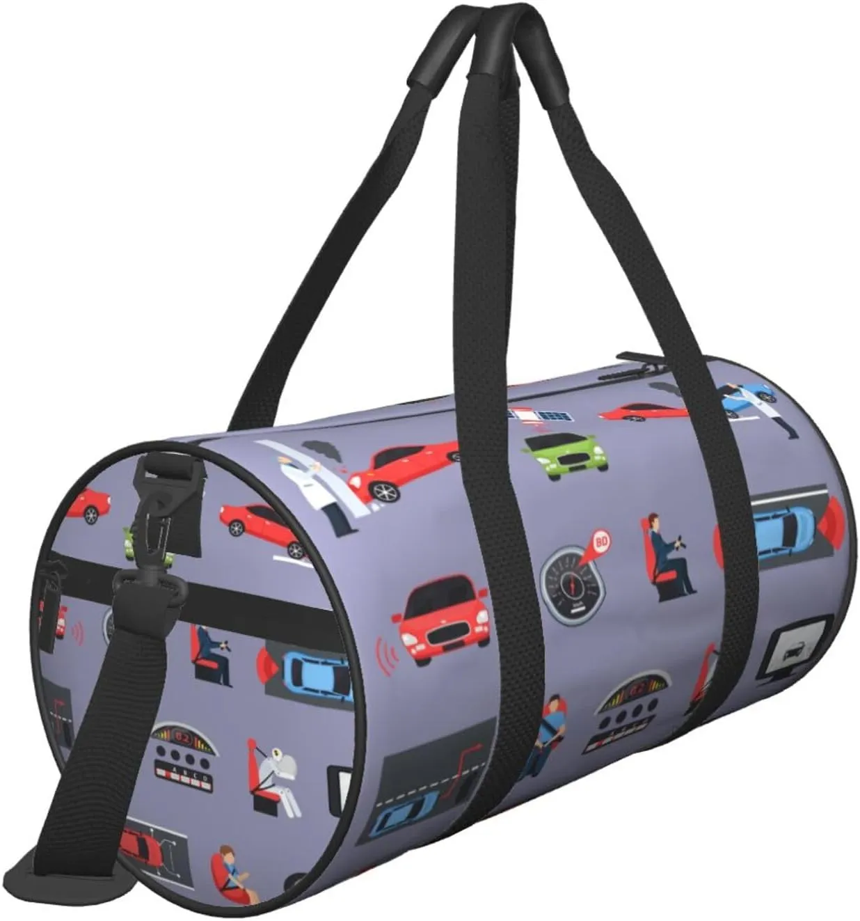 Travel Duffle Bag for Men Women, Car Safety Systems Duffle Bags for Sport Gym Overnight Luggage
