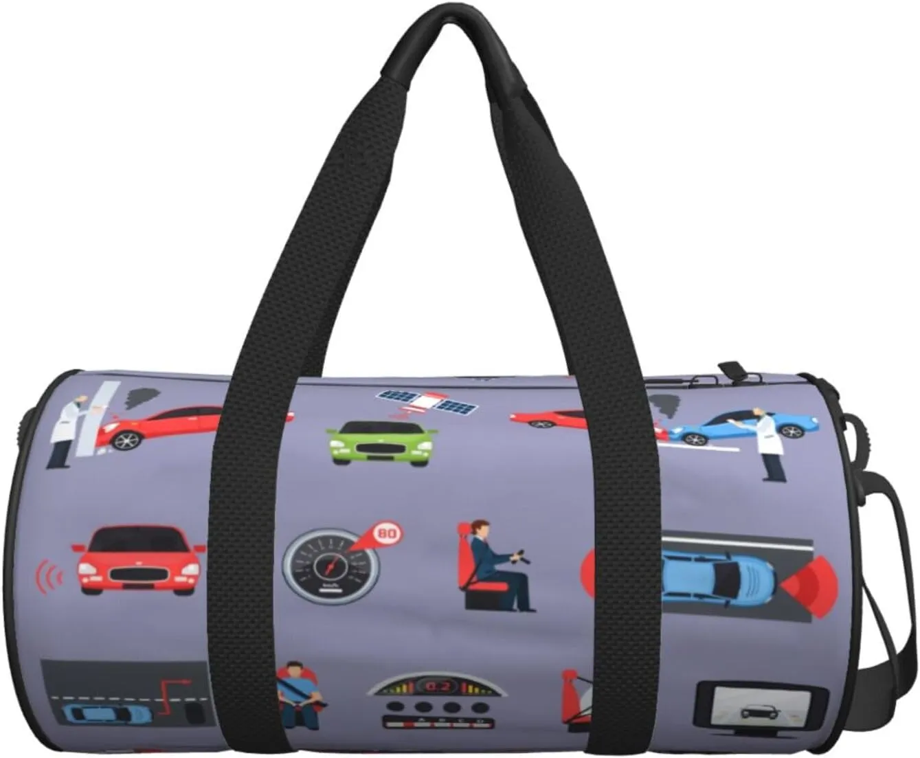 Travel Duffle Bag for Men Women, Car Safety Systems Duffle Bags for Sport Gym Overnight Luggage