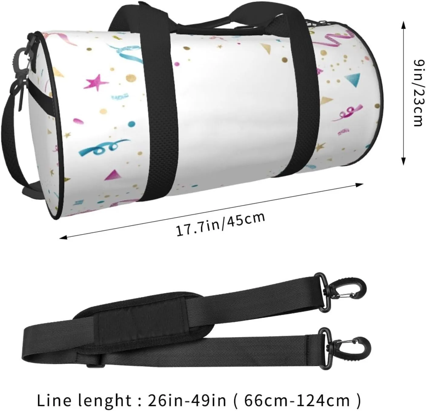 Travel Duffle Bag for Men Women, Celebratory Duffle Bags for Sport Gym Overnight Luggage