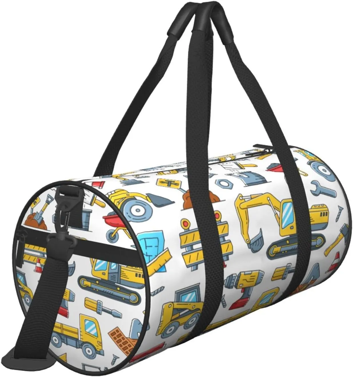 Travel Duffle Bag for Men Women, Construction Tools Machinery Duffle Bags for Sport Gym Overnight Luggage