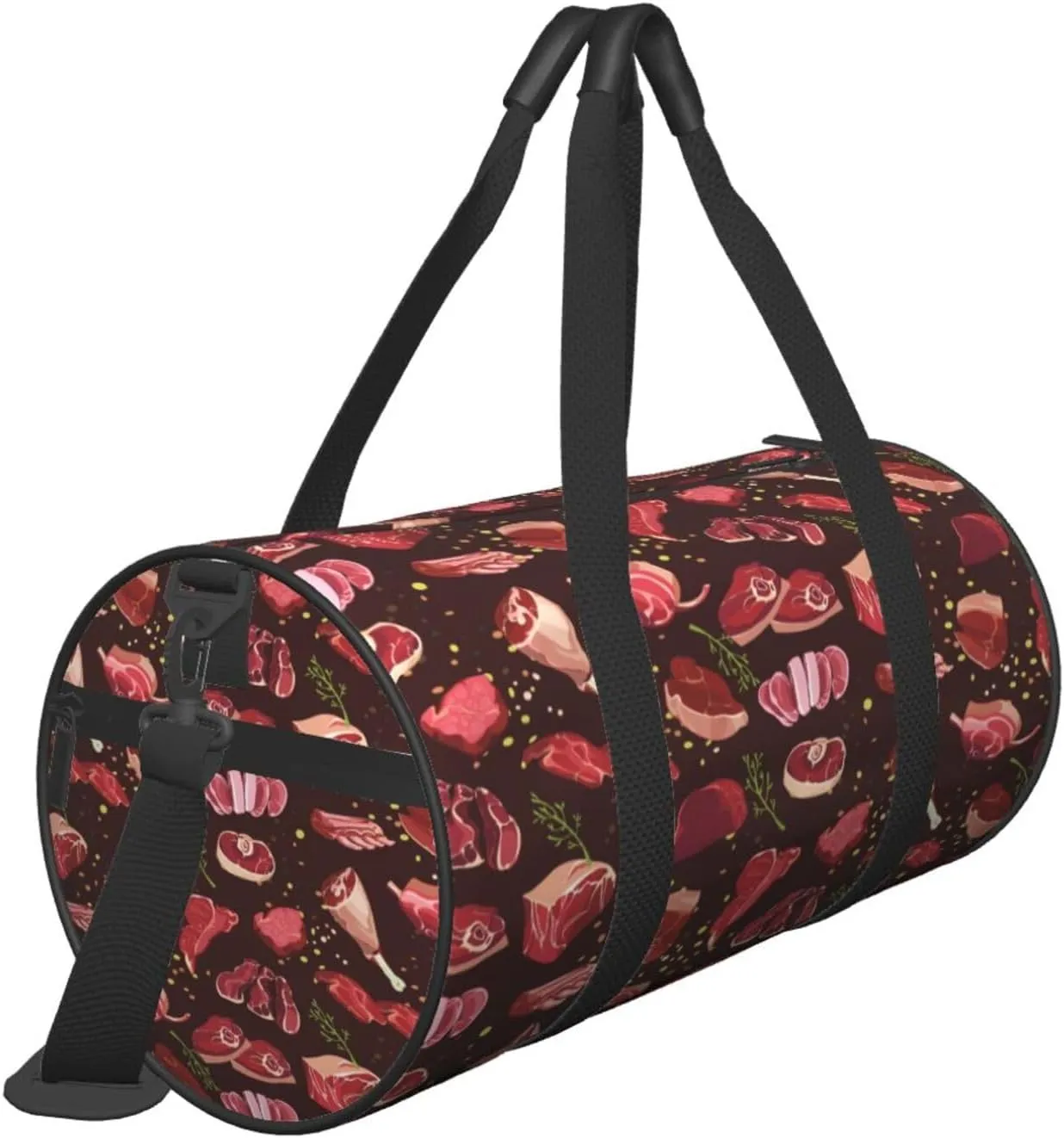 Travel Duffle Bag for Men Women, Cutting Beef Duffle Bags for Sport Gym Overnight Luggage