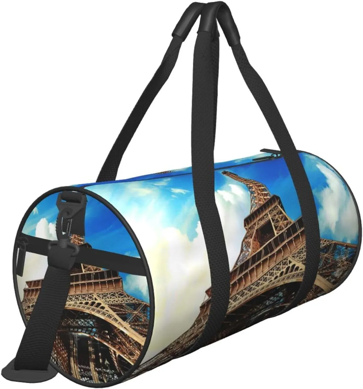 Travel Duffle Bag for Men Women, Eiffel Tower Paris France Duffle Bags for Sport Gym Overnight Luggage