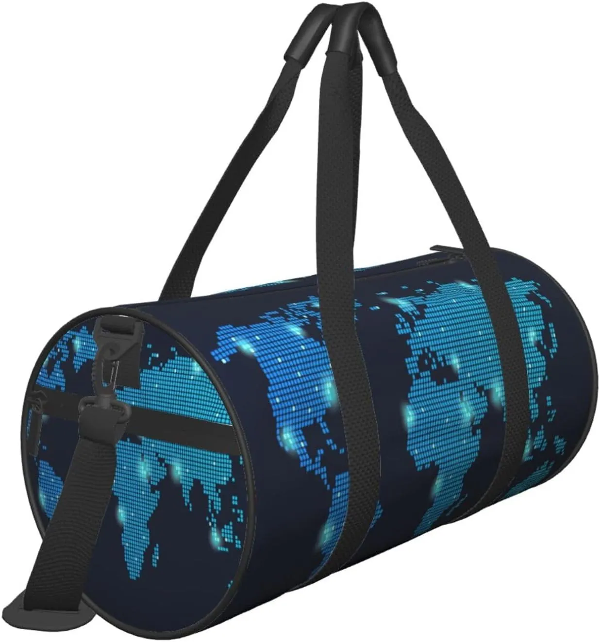 Travel Duffle Bag for Men Women, Global Network Duffle Bags for Sport Gym Overnight Luggage