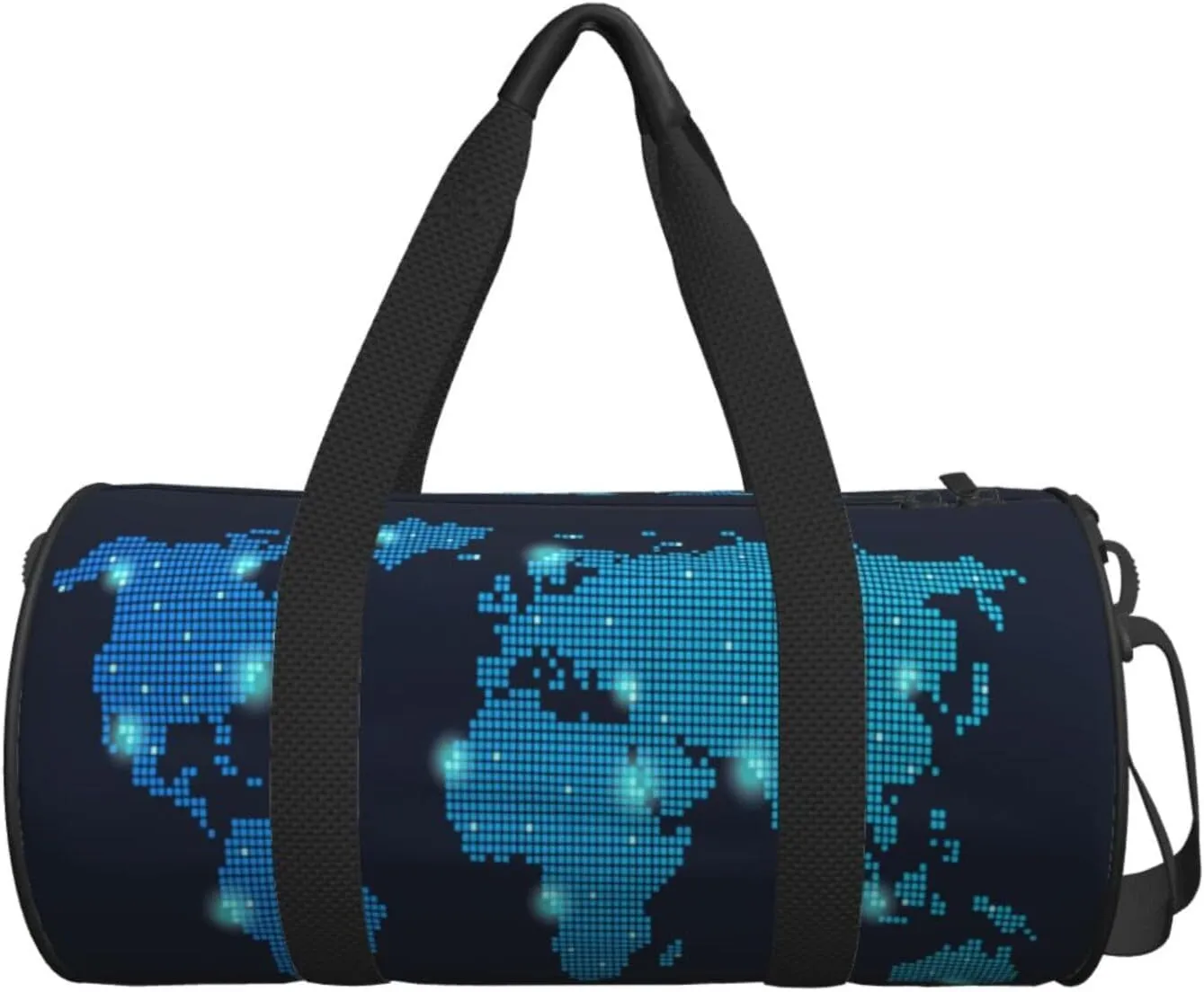 Travel Duffle Bag for Men Women, Global Network Duffle Bags for Sport Gym Overnight Luggage