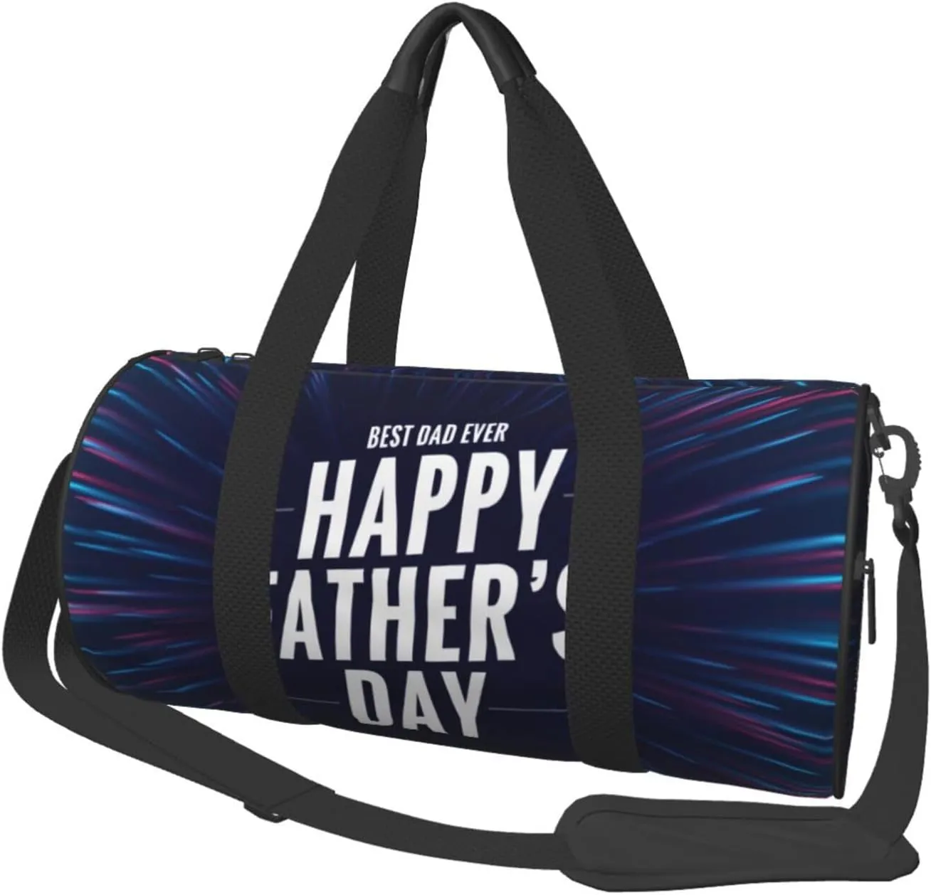 Travel Duffle Bag for Men Women, Happy Fathers Day Best Dad Ever Duffle Bags for Sport Gym Overnight Luggage