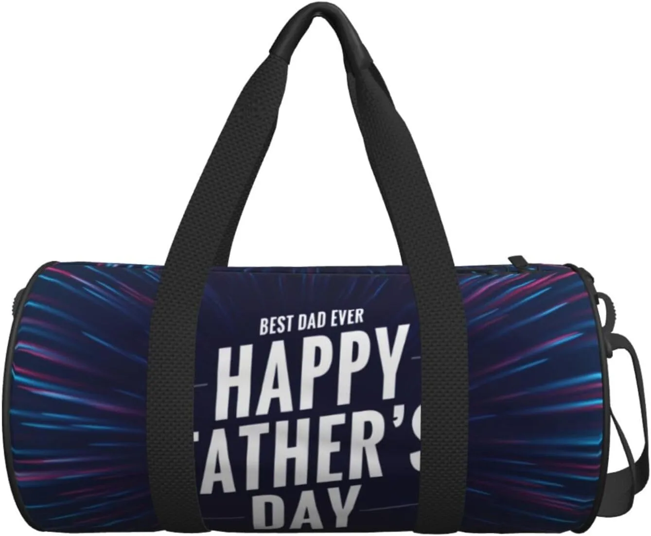 Travel Duffle Bag for Men Women, Happy Fathers Day Best Dad Ever Duffle Bags for Sport Gym Overnight Luggage