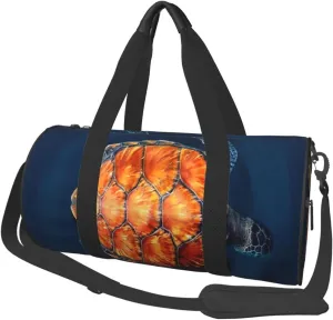 Travel Duffle Bag for Men Women, Islands Turtle Duffle Bags for Sport Gym Overnight Luggage
