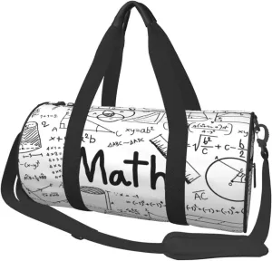 Travel Duffle Bag for Men Women, Math Mathematical formula Duffle Bags for Sport Gym Overnight Luggage