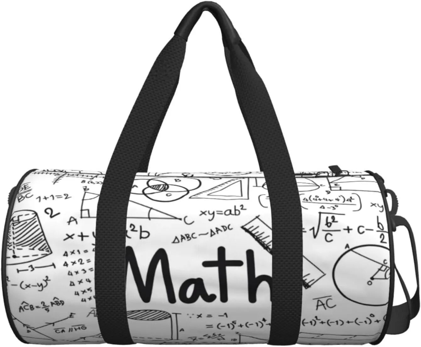 Travel Duffle Bag for Men Women, Math Mathematical formula Duffle Bags for Sport Gym Overnight Luggage