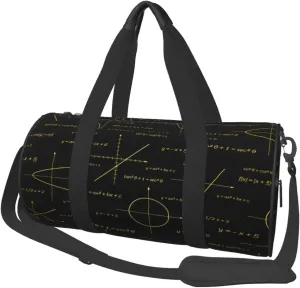 Travel Duffle Bag for Men Women, Math Mathematical Formula Teach Duffle Bags for Sport Gym Overnight Luggage