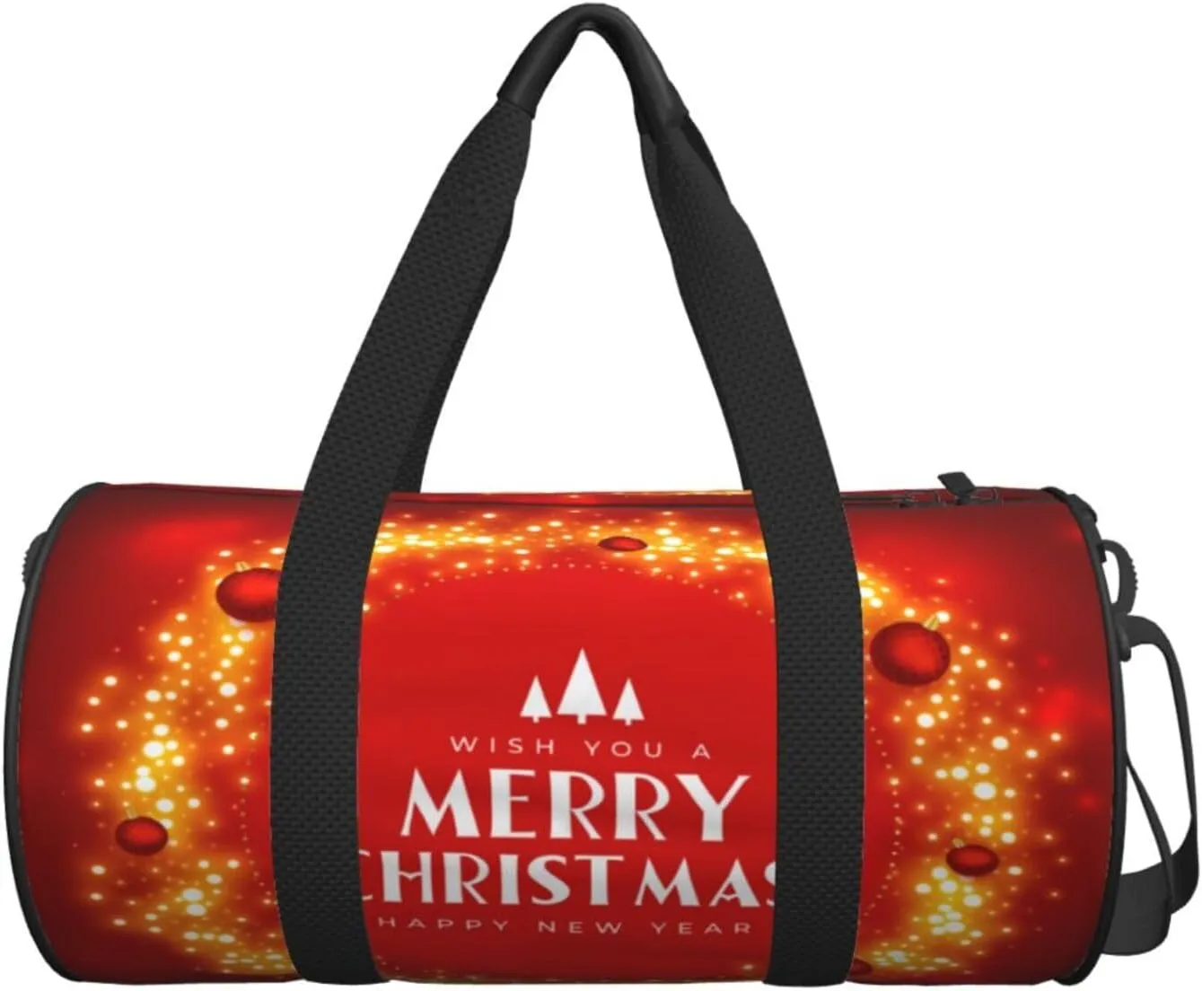 Travel Duffle Bag for Men Women, Merry Christmas Balls Duffle Bags for Sport Gym Overnight Luggage