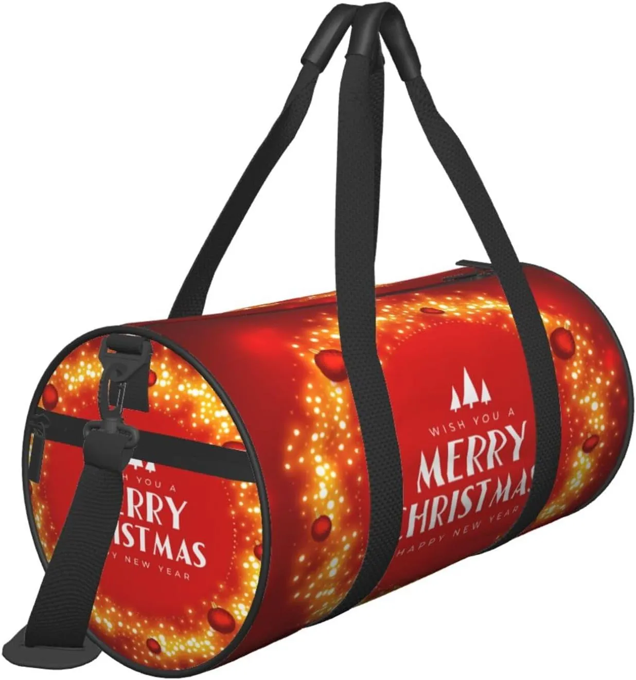 Travel Duffle Bag for Men Women, Merry Christmas Balls Duffle Bags for Sport Gym Overnight Luggage