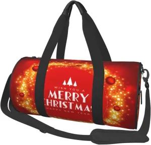 Travel Duffle Bag for Men Women, Merry Christmas Balls Duffle Bags for Sport Gym Overnight Luggage