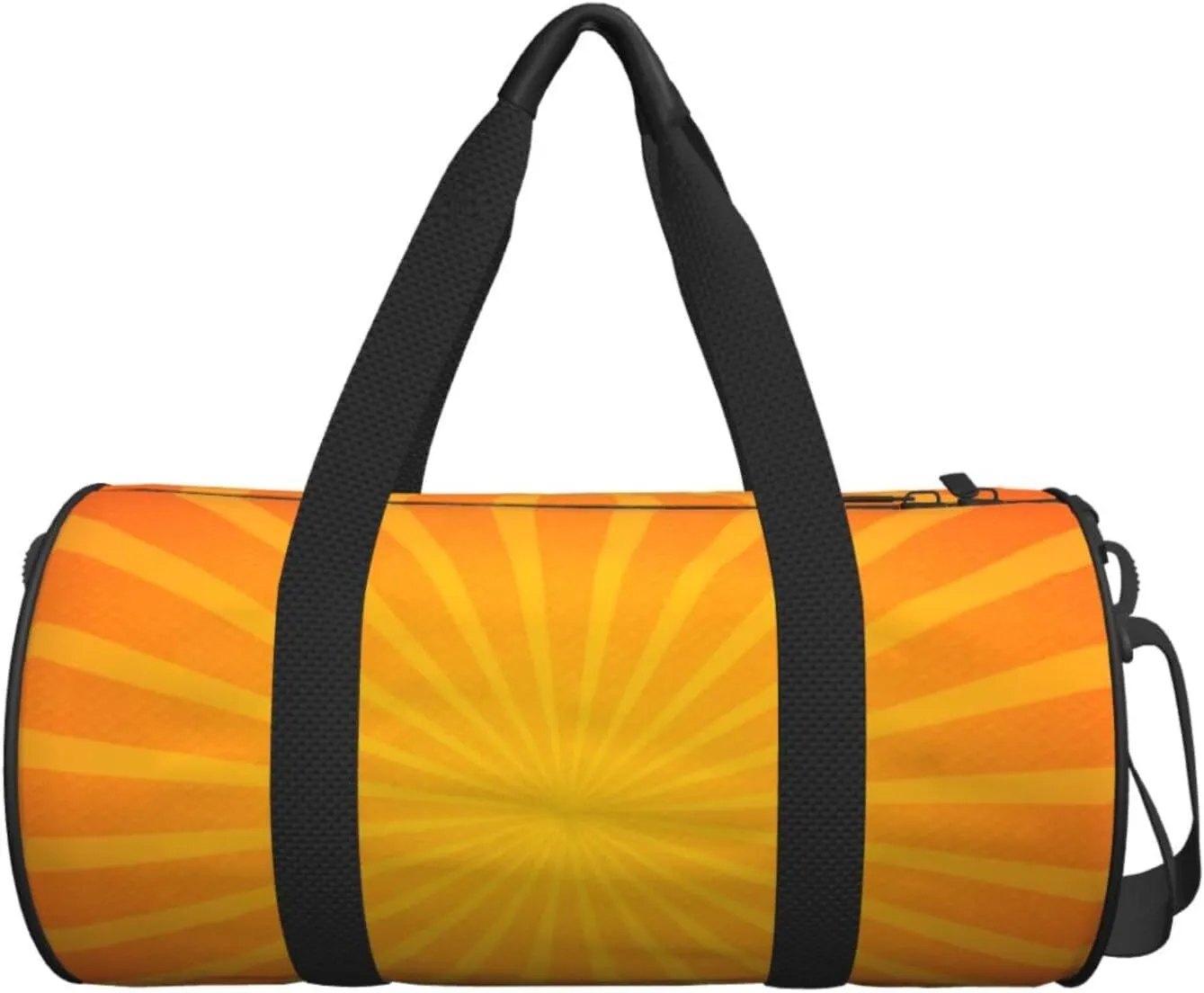 Travel Duffle Bag for Men Women, Orange Sunburst Duffle Bags for Sport Gym Overnight Luggage